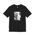 Artemis Rocket on Smoky Launchpad with Moon T-shirt | Space Launch Graphic Tee