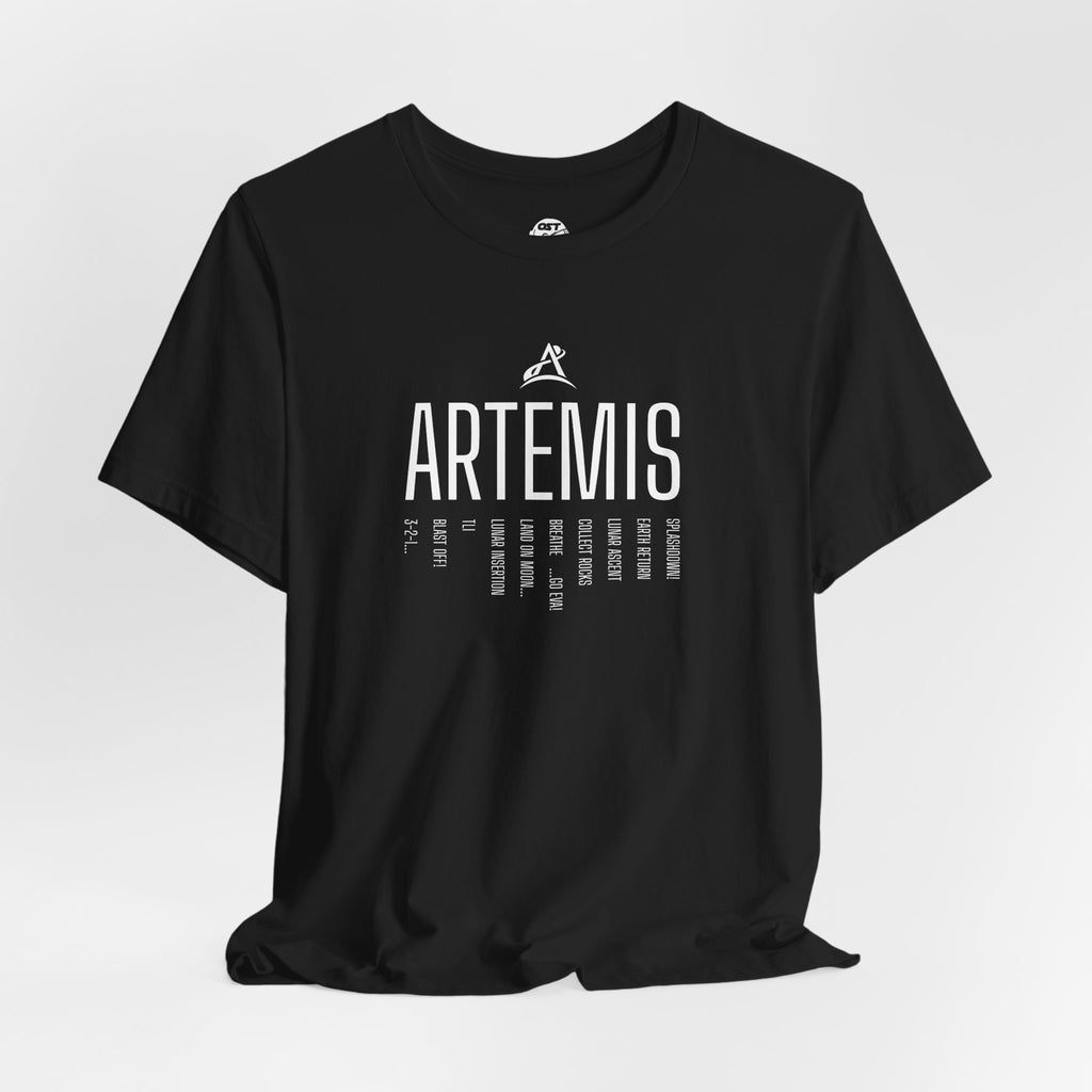 Artemis Mission Timeline T-shirt | Space Mission Graphic Tee