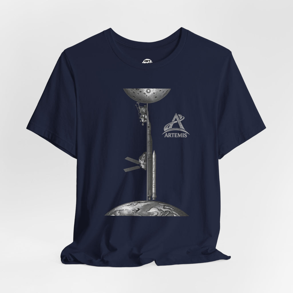 Artemis Orion, Rocket & Lander | Lunar Mission Vintage Graphic Tee