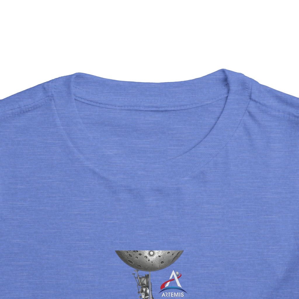 Astronaut Kid on Moon Toddler Tee | Space Helmet Rocket Illustration