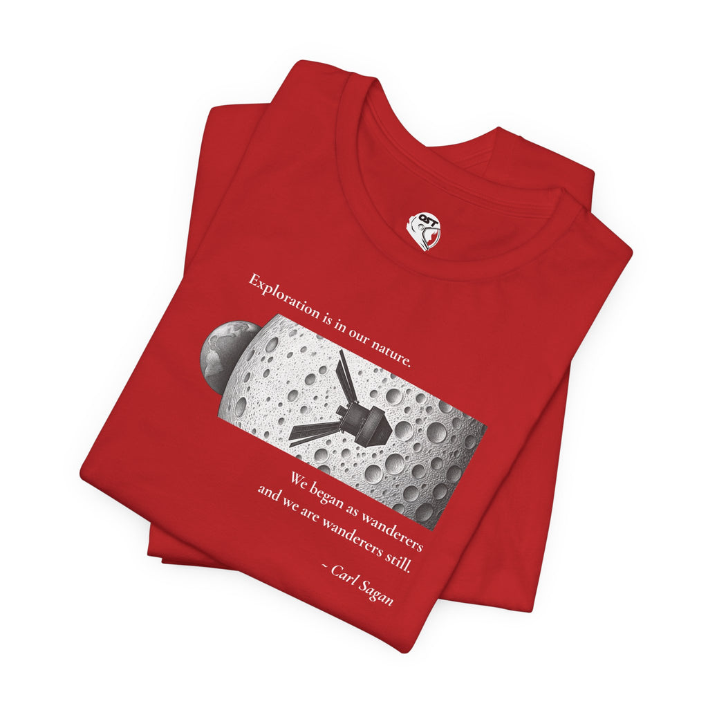 Sagan 'Exploration is in our Nature' T-shirt | Space Mission Graphic Tee