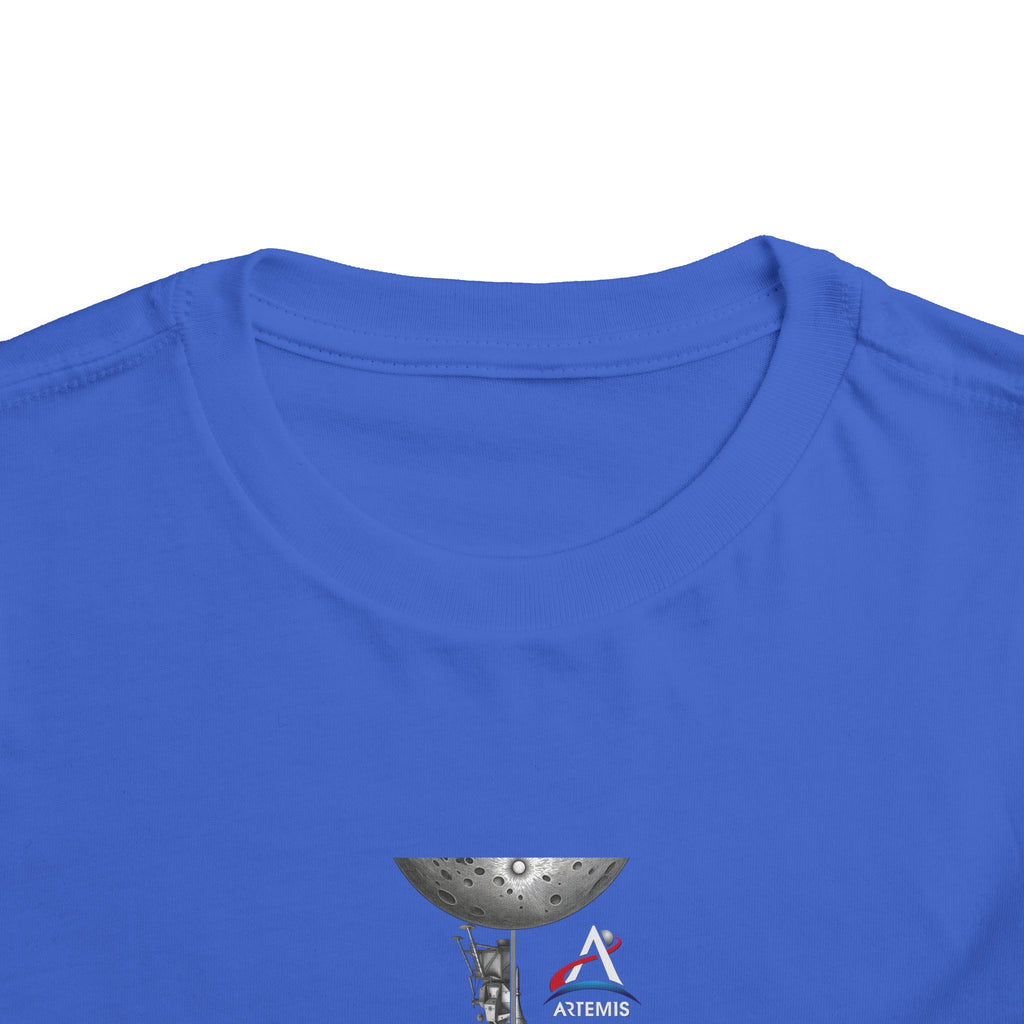 Astronaut Kid on Moon Toddler Tee | Space Helmet Rocket Illustration