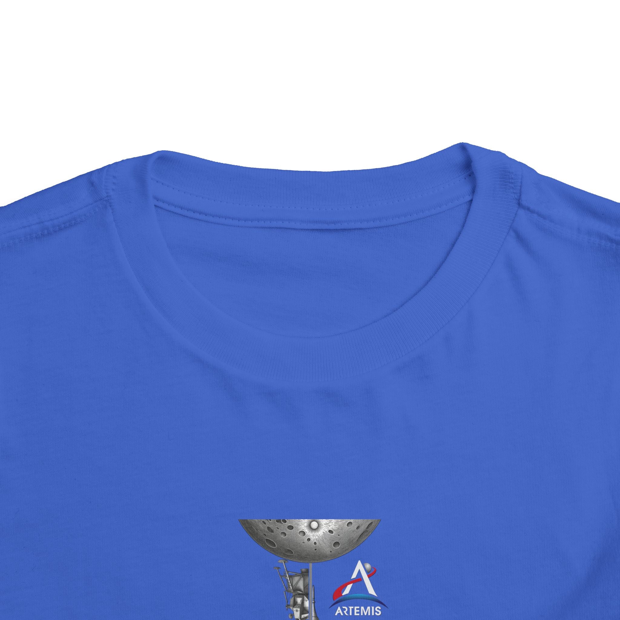 Astronaut Kid on Moon Toddler Tee | Space Helmet Rocket Illustration
