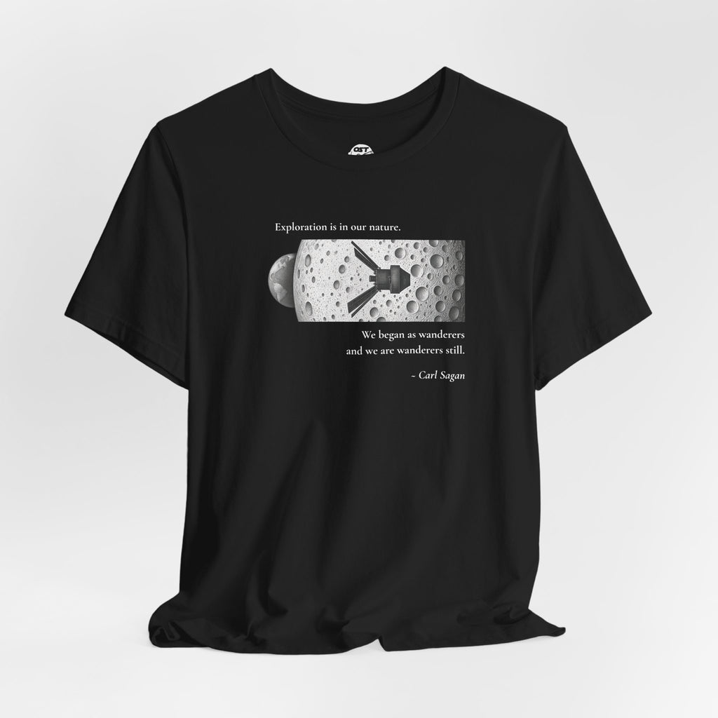 Sagan 'Exploration is in our Nature' T-shirt | Space Mission Graphic Tee