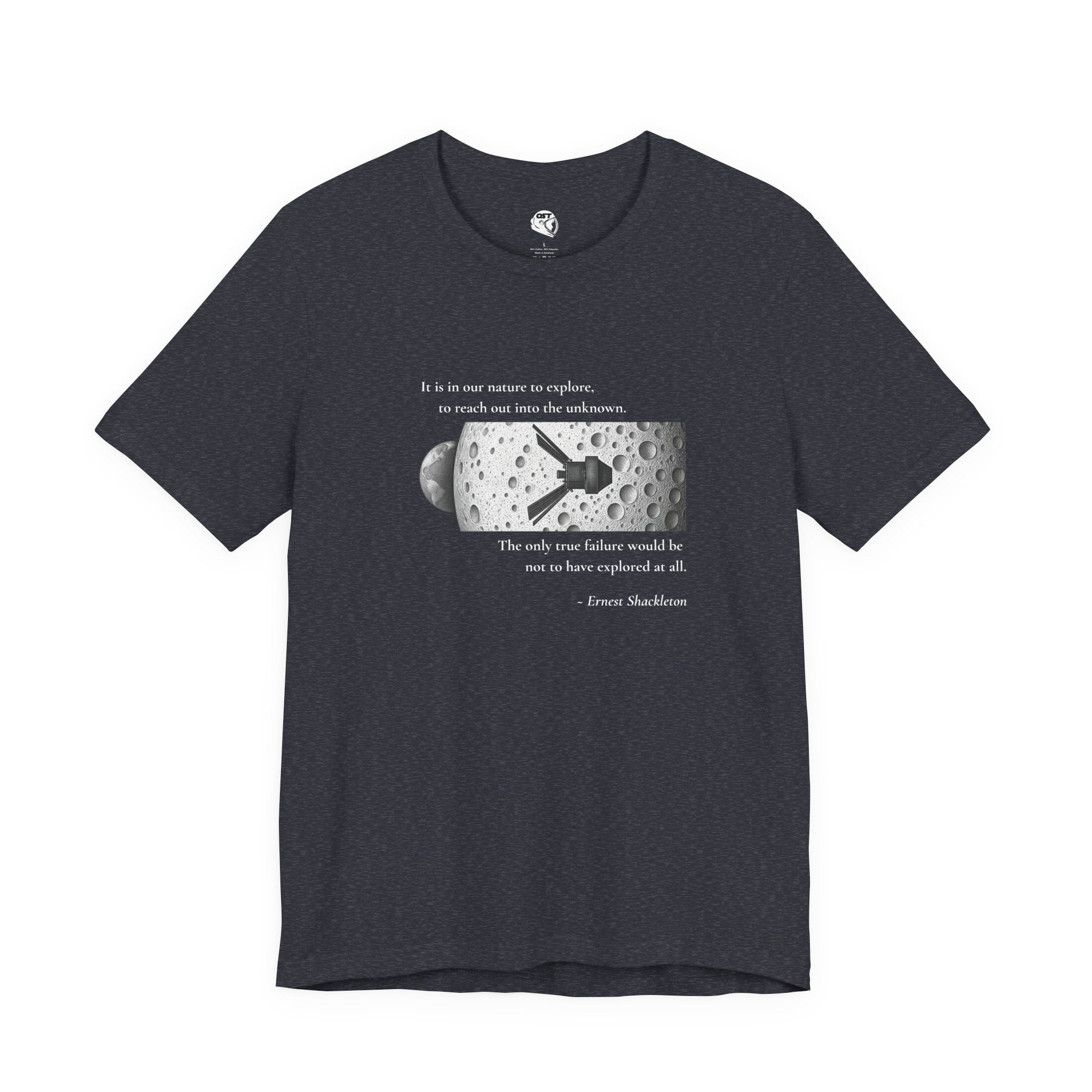 Shackleton 'It's in our nature to explore' T-shirt | Space Mission Graphic Tee