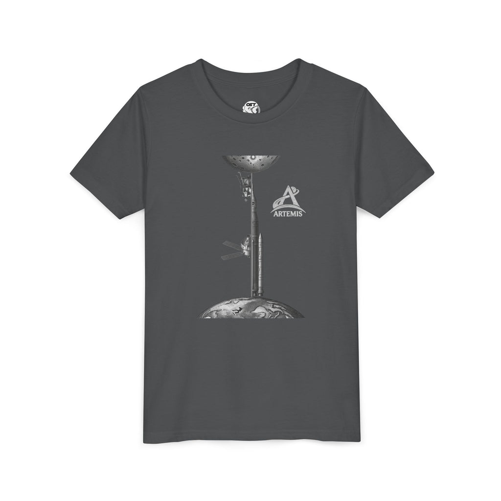 Kids Artemis Orion, Rocket & Lander | Lunar Mission Vintage Graphic Tee