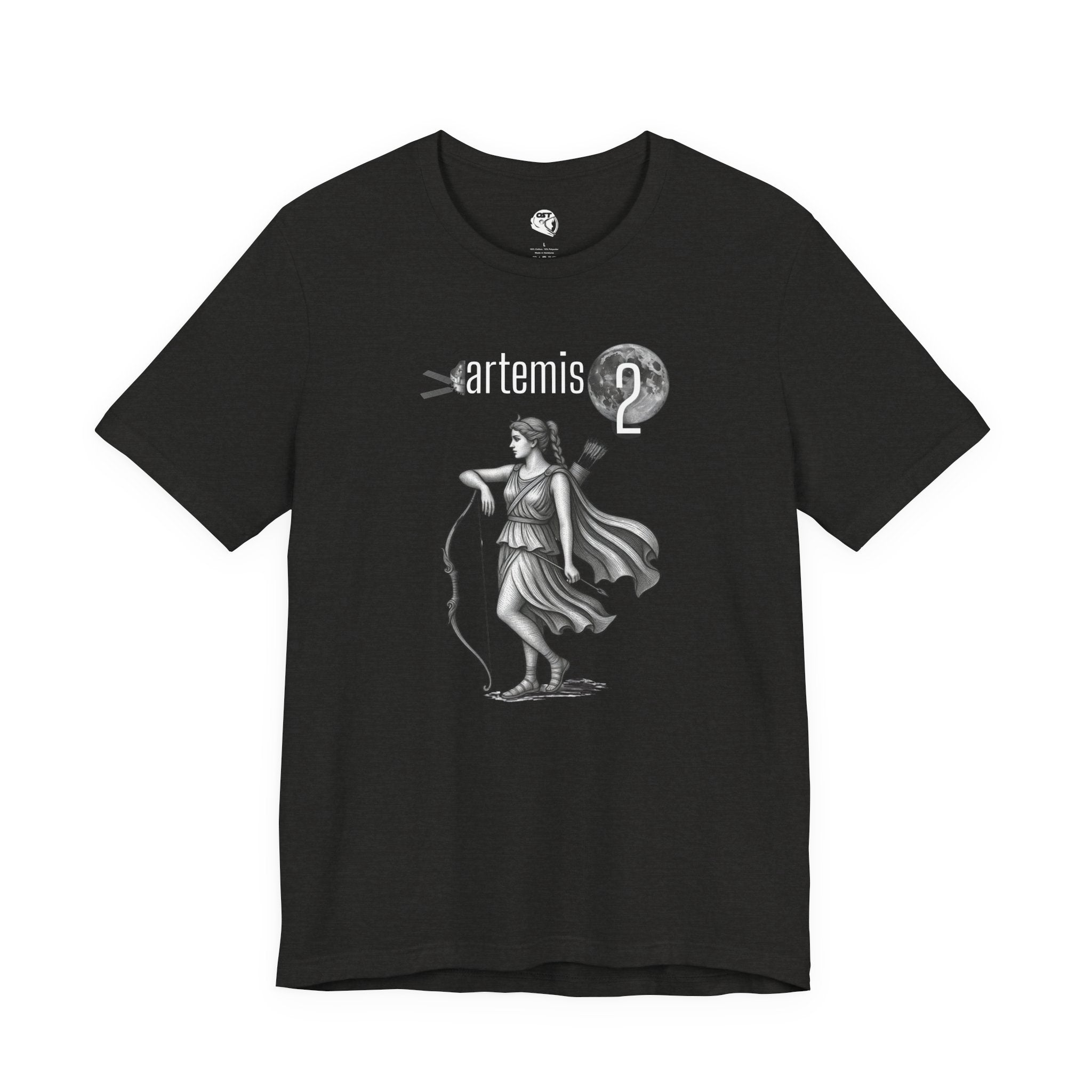 Artemis 2 Mission with Moon Goddess T-shirt | Space Mission Vintage Graphic Tee