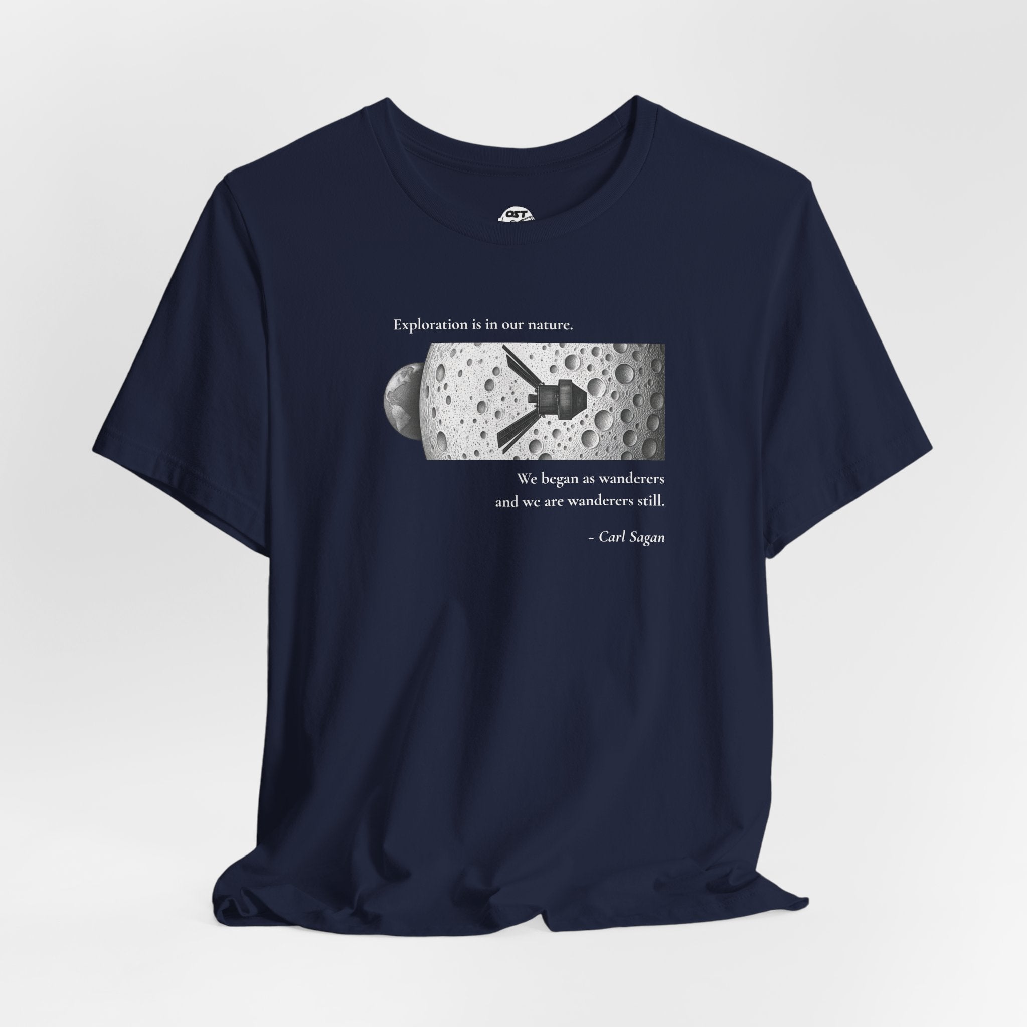 Sagan 'Exploration is in our Nature' T-shirt | Space Mission Graphic Tee