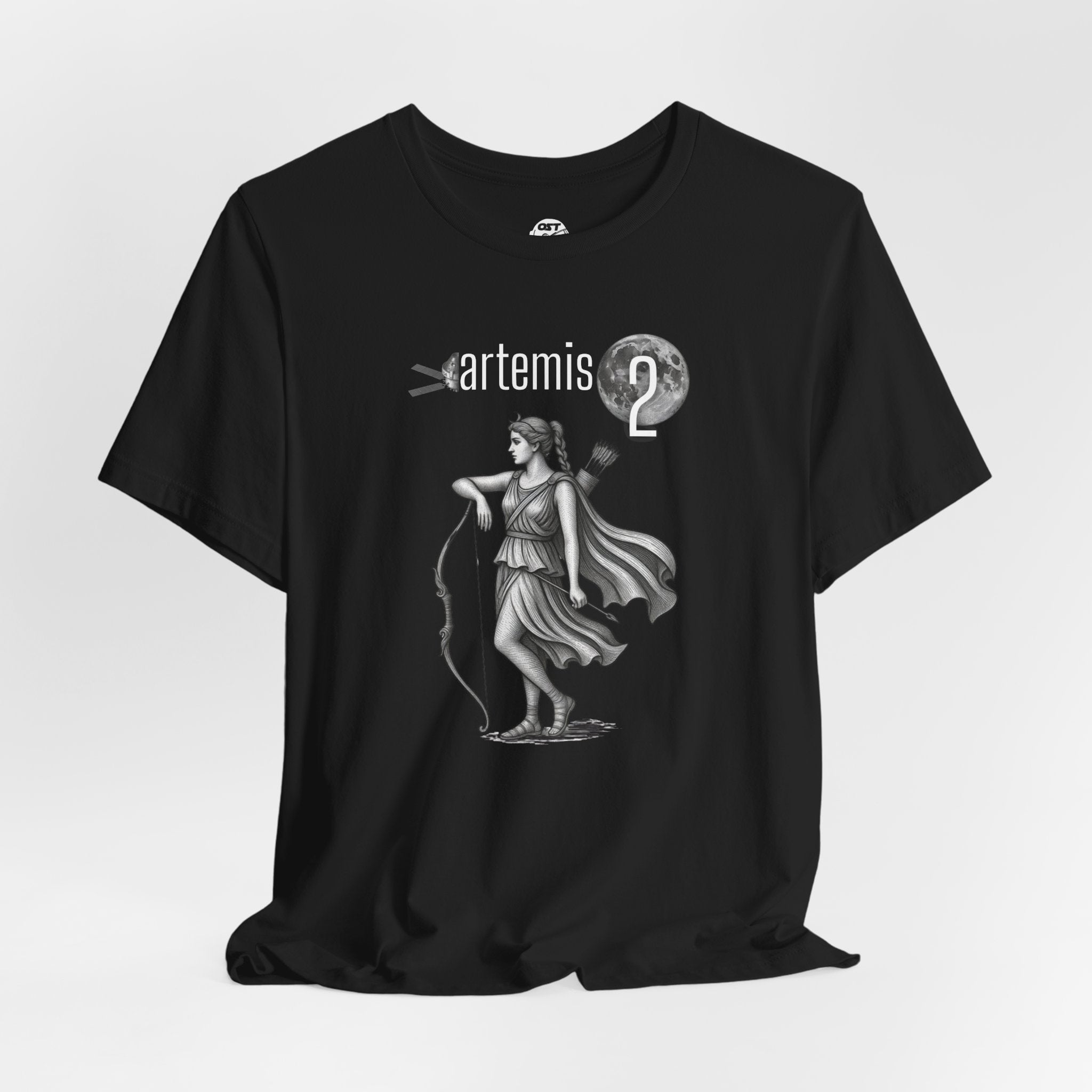 Artemis 2 Mission with Moon Goddess T-shirt | Space Mission Vintage Graphic Tee