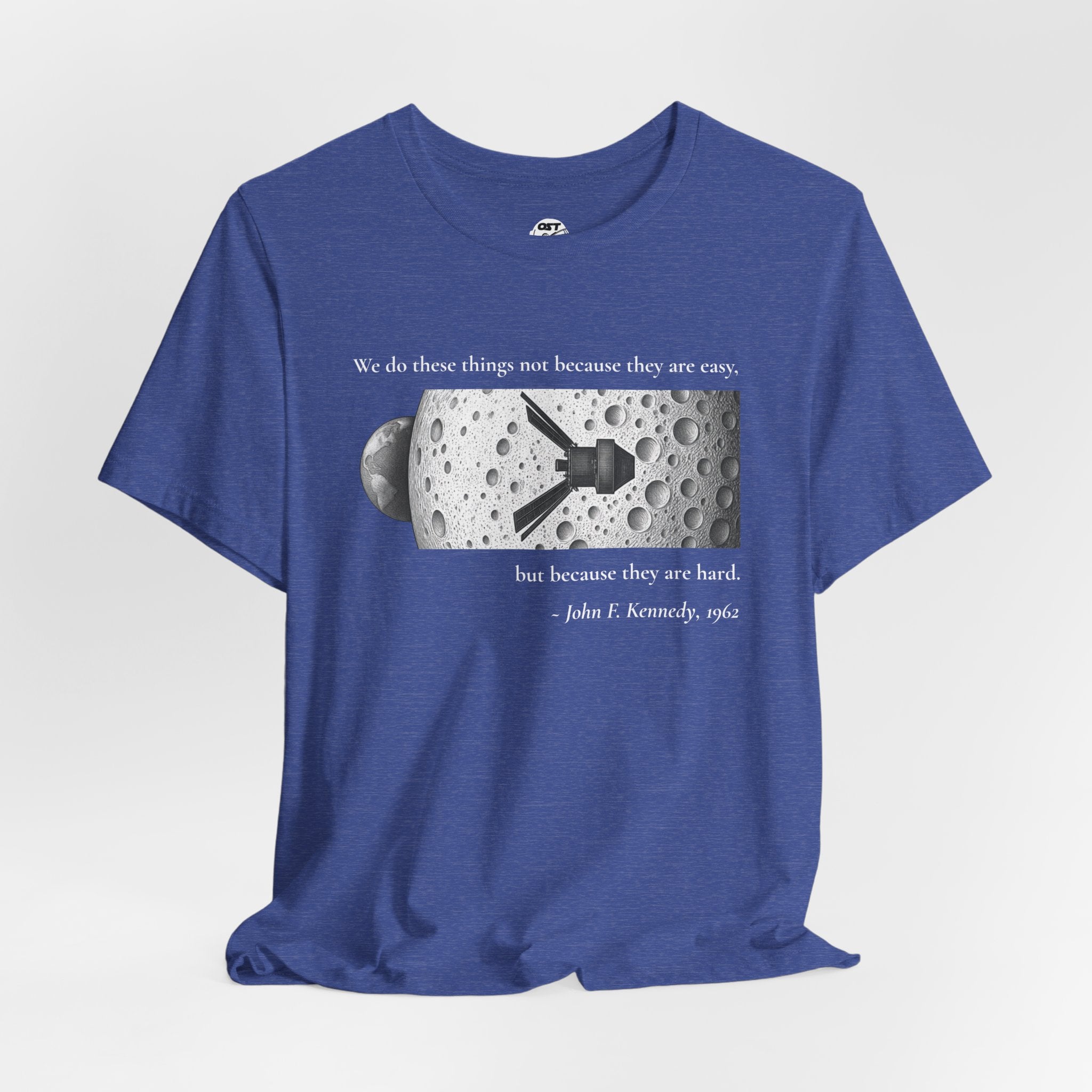 Kennedy 'We do these things because they are hard' T-shirt | Space Mission Graphic Tee