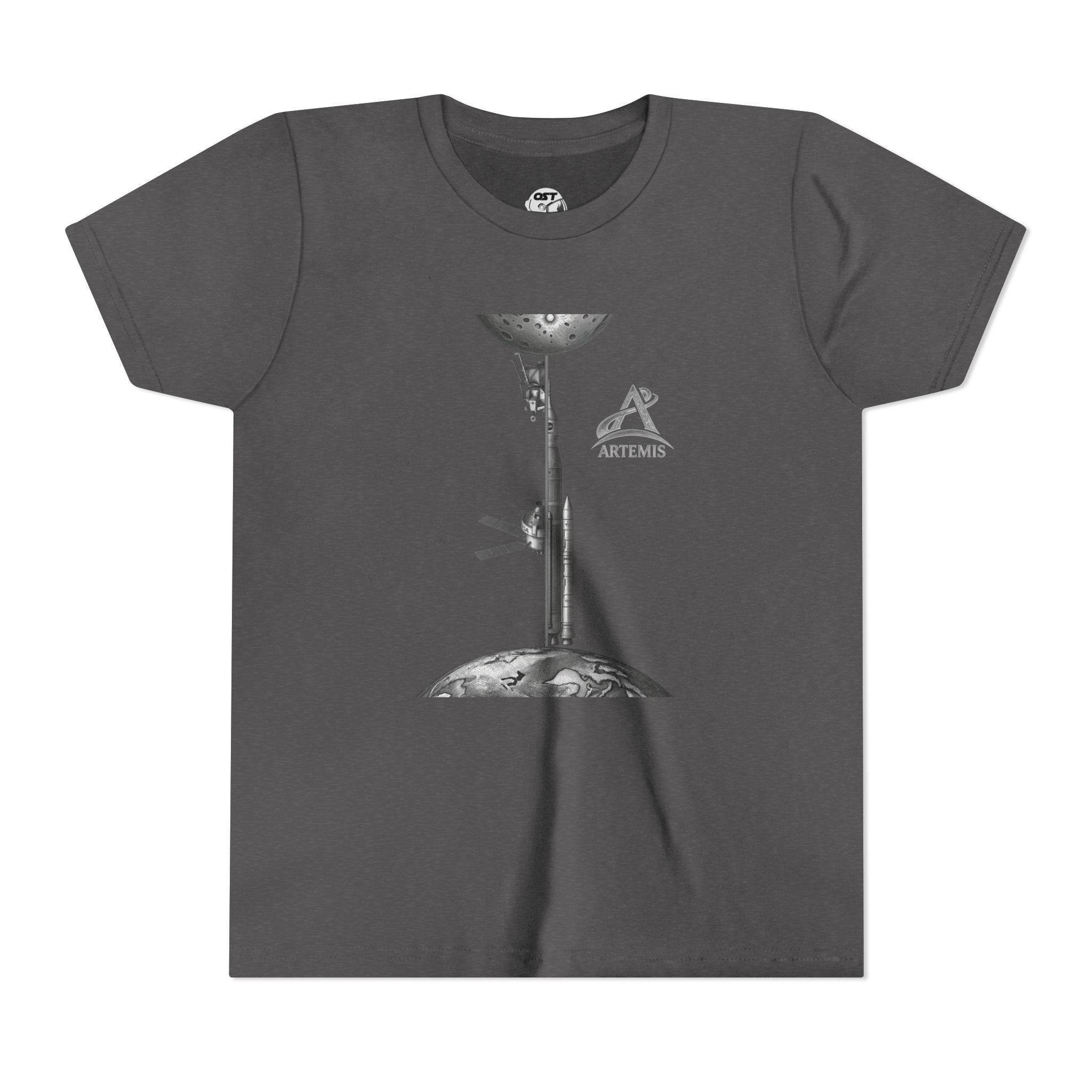 Kids Artemis Orion, Rocket & Lander | Lunar Mission Vintage Graphic Tee
