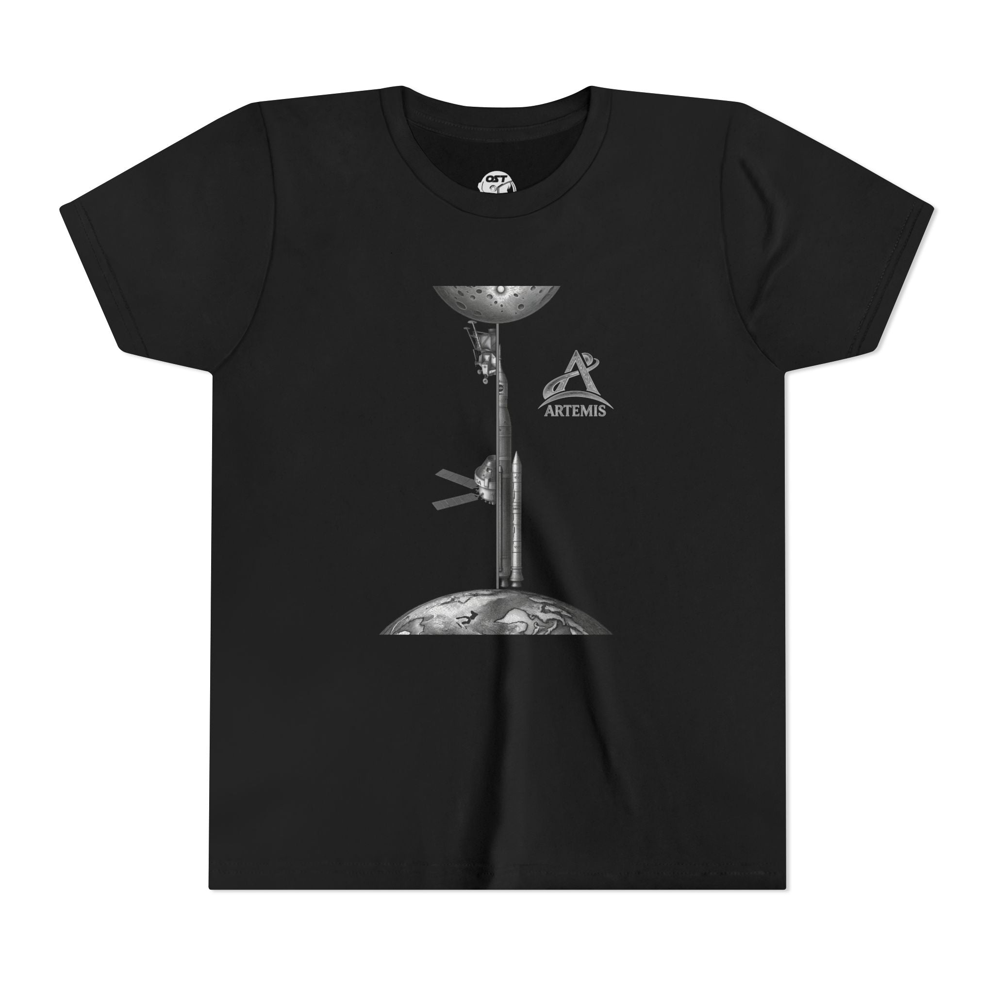 Kids Artemis Orion, Rocket & Lander | Lunar Mission Vintage Graphic Tee
