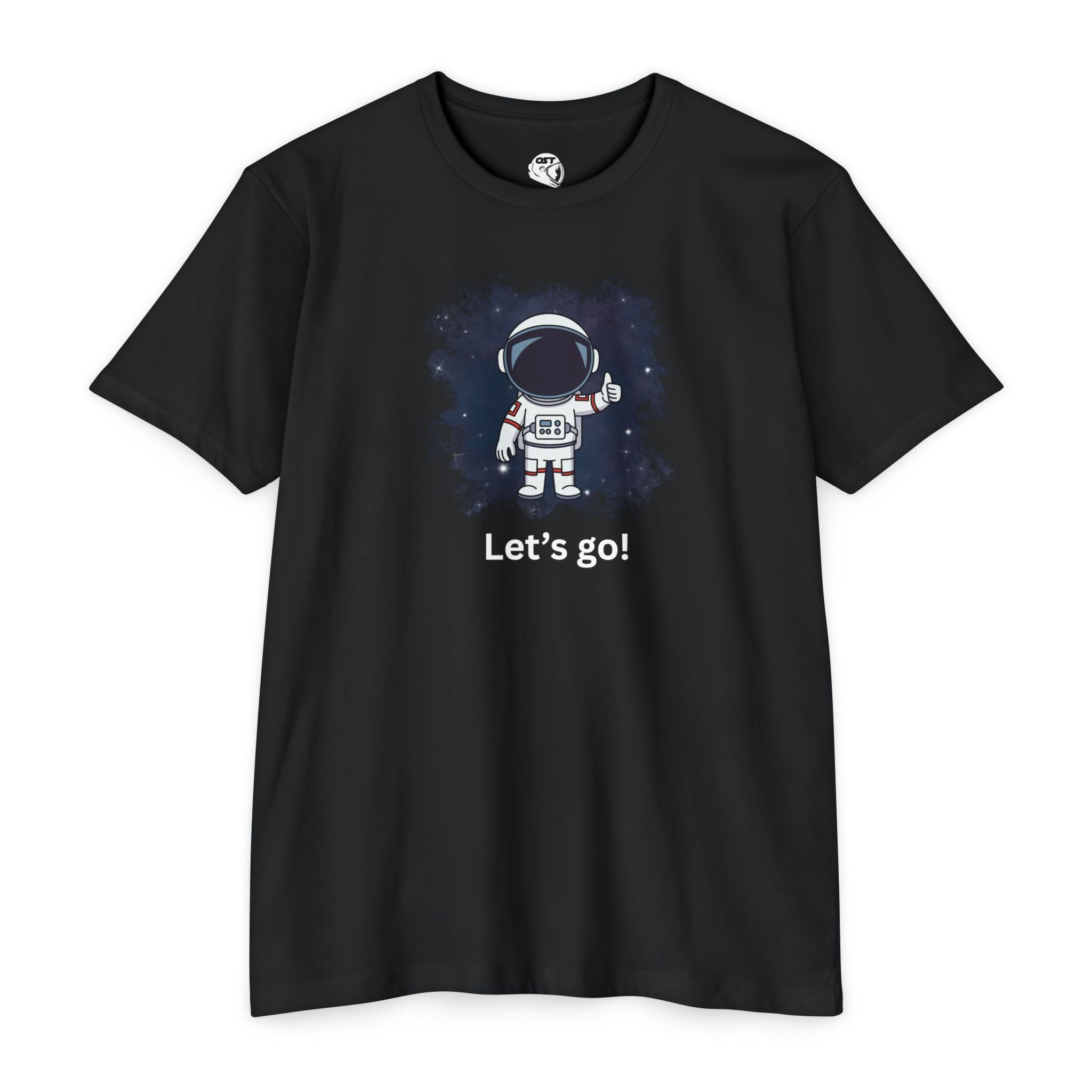 Thumbs Up Astronaut T-shirt | Cute Space Helmet Graphic Tee