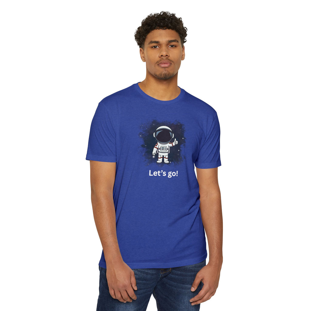 Thumbs Up Astronaut T-shirt | Cute Space Helmet Graphic Tee