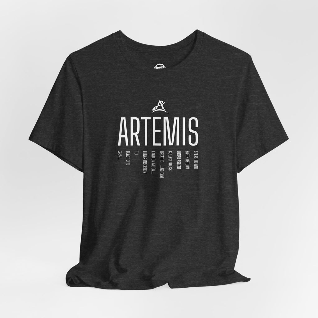 Artemis Mission Timeline T-shirt | Space Mission Graphic Tee