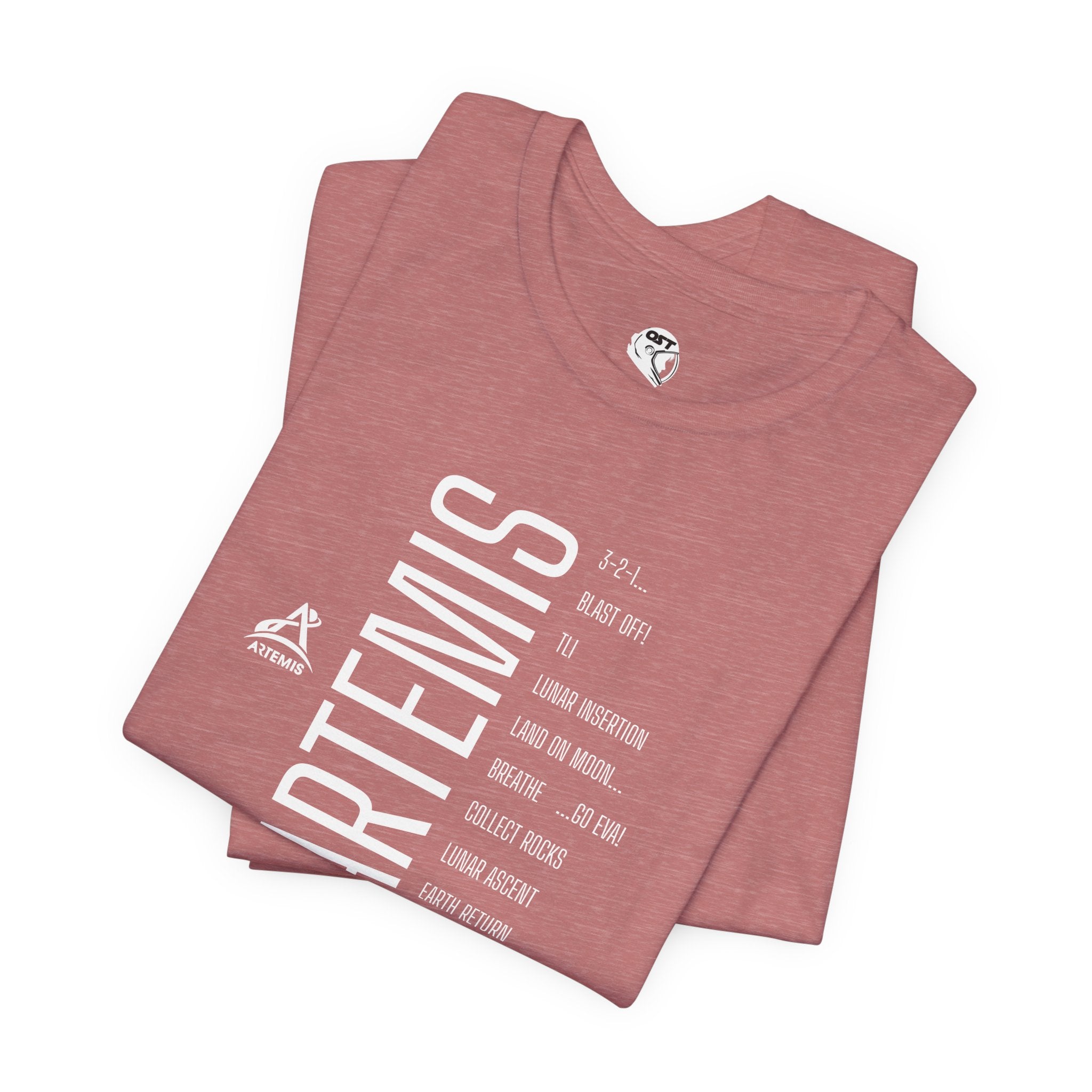 Artemis Mission Timeline T-shirt - Vertical | Space Mission Graphic Tee