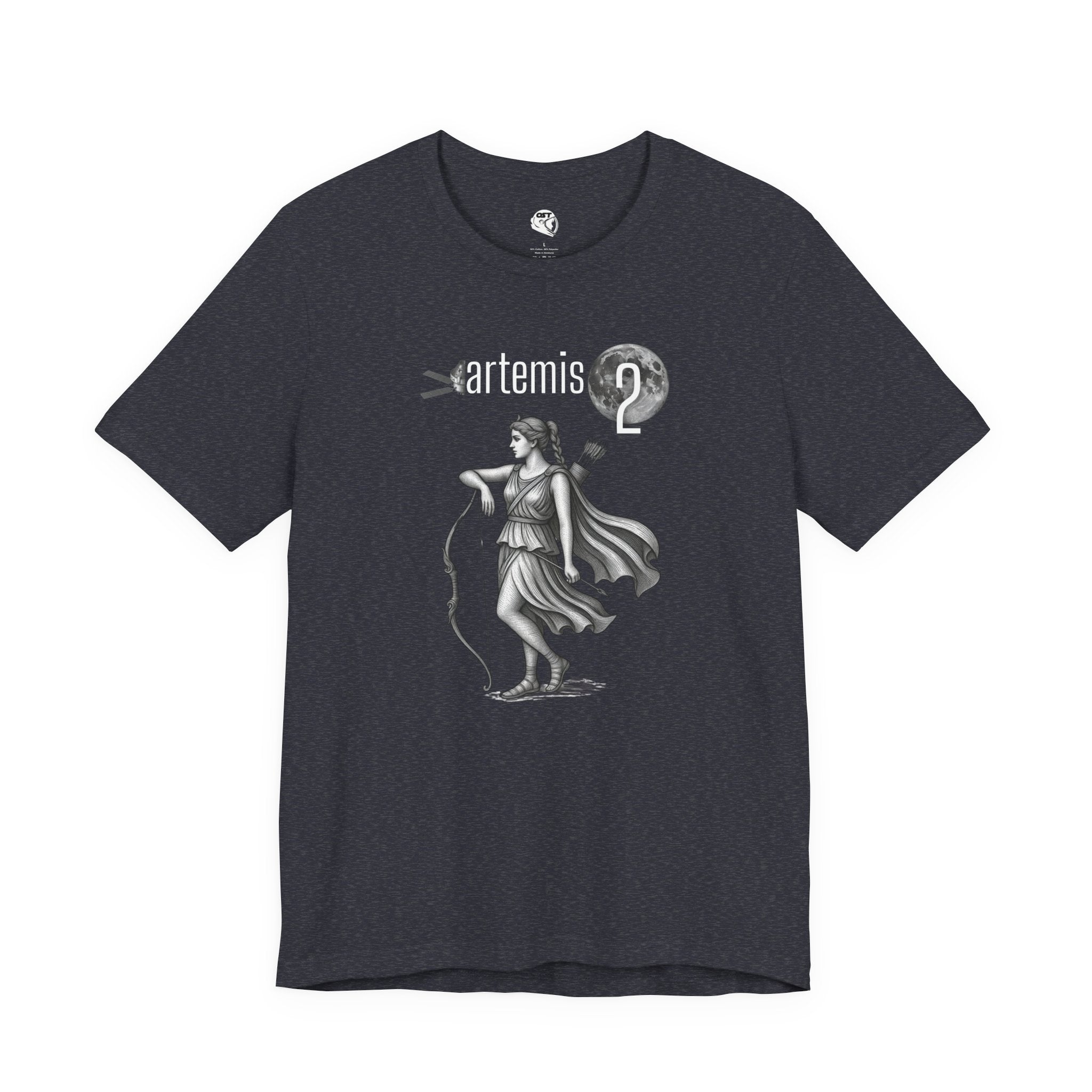Artemis 2 Mission with Moon Goddess T-shirt | Space Mission Vintage Graphic Tee