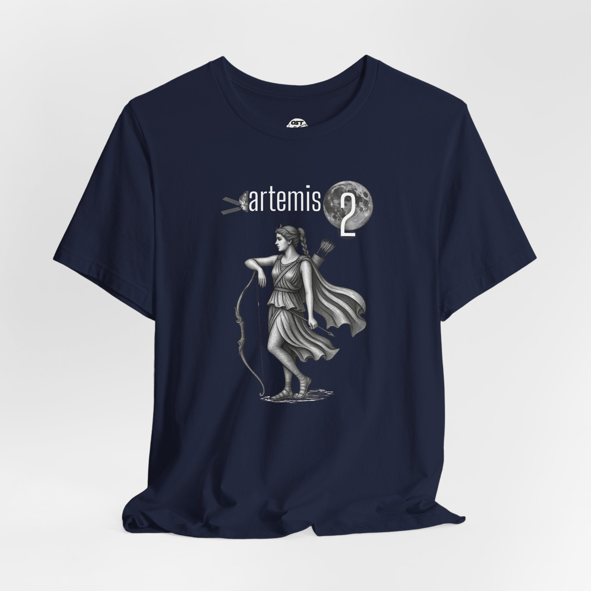 Artemis 2 Mission with Moon Goddess T-shirt | Space Mission Vintage Graphic Tee