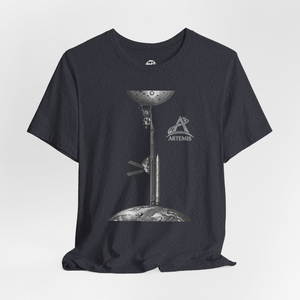 Artemis Orion, Rocket & Lander | Lunar Mission Vintage Graphic Tee
