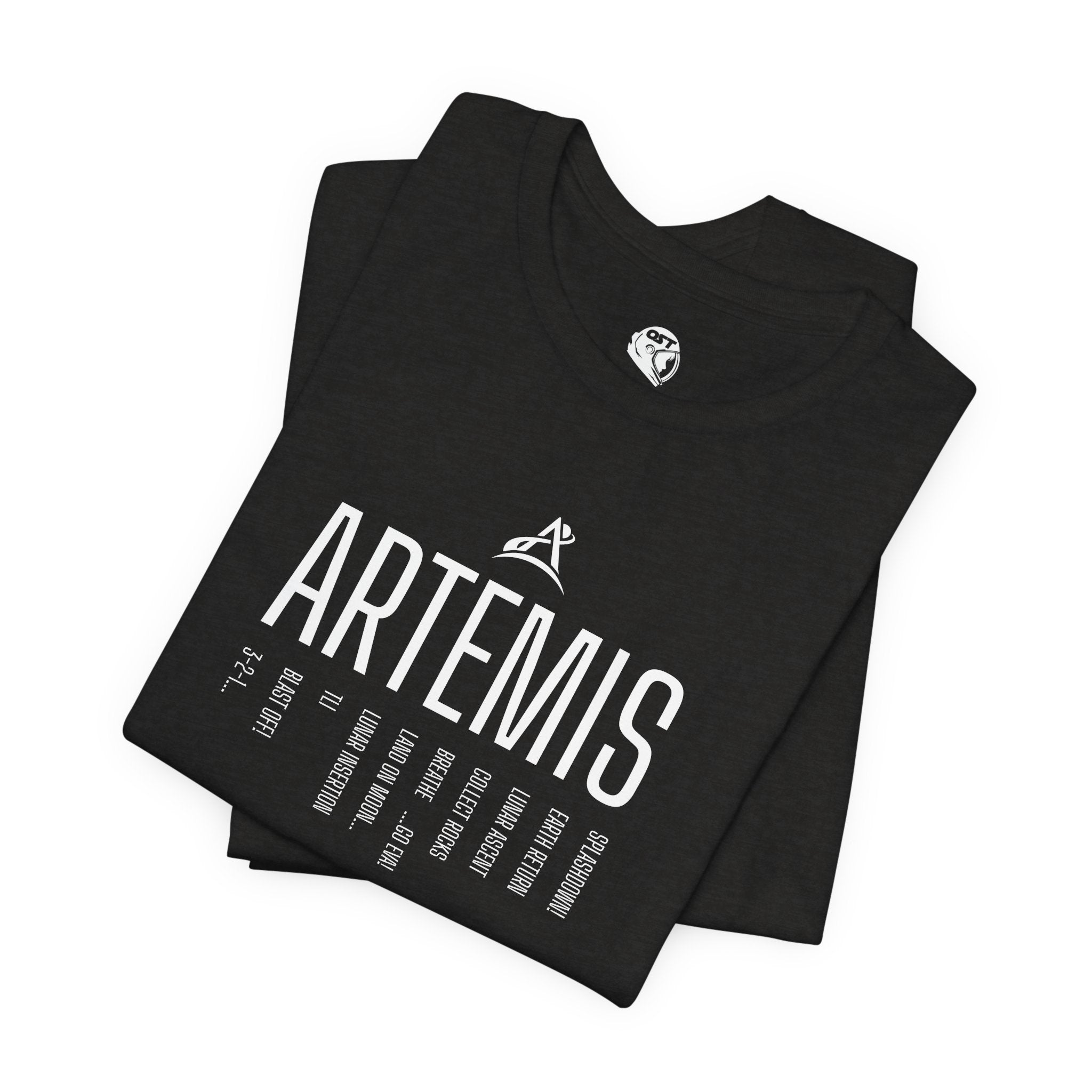 Artemis Mission Timeline T-shirt | Space Mission Graphic Tee