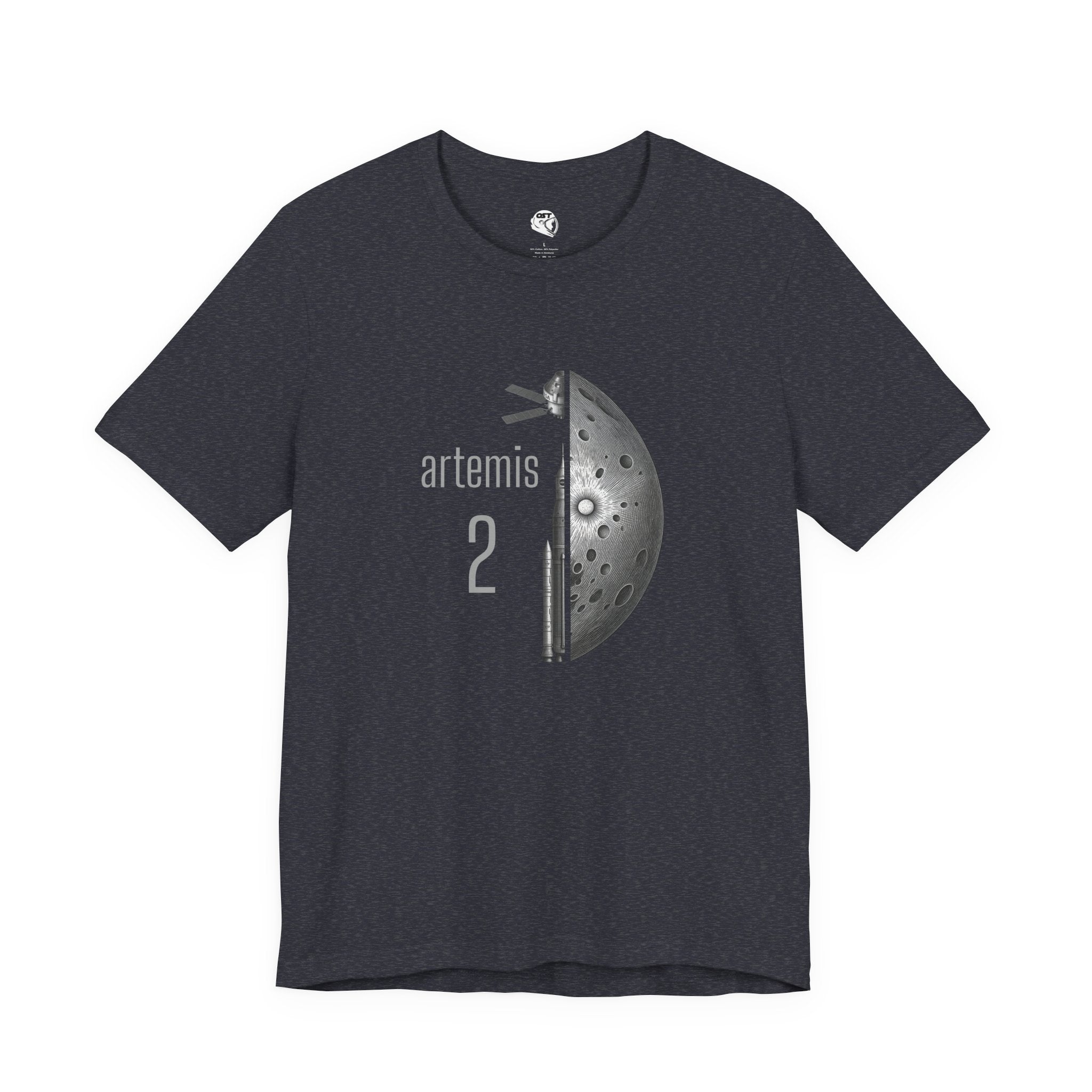 Artemis 2 Mission with Rocket, Orion & Moon T-shirt | Space Mission Vintage Graphic Tee