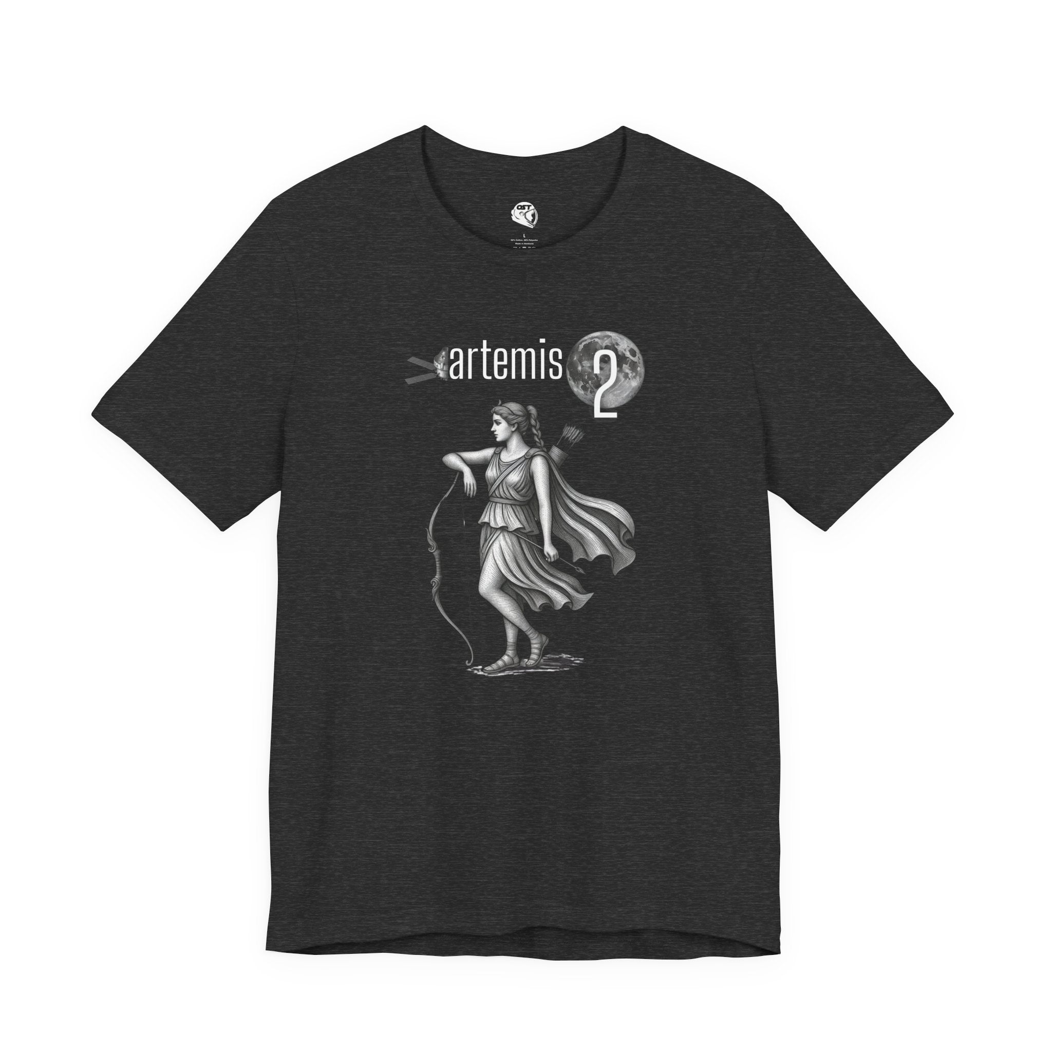 Artemis 2 Mission with Moon Goddess T-shirt | Space Mission Vintage Graphic Tee