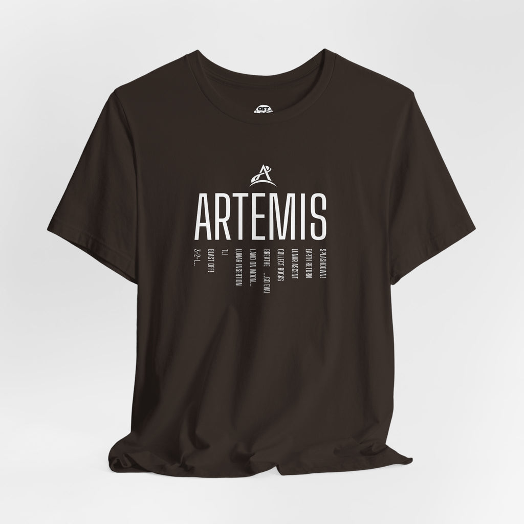 Artemis Mission Timeline T-shirt | Space Mission Graphic Tee