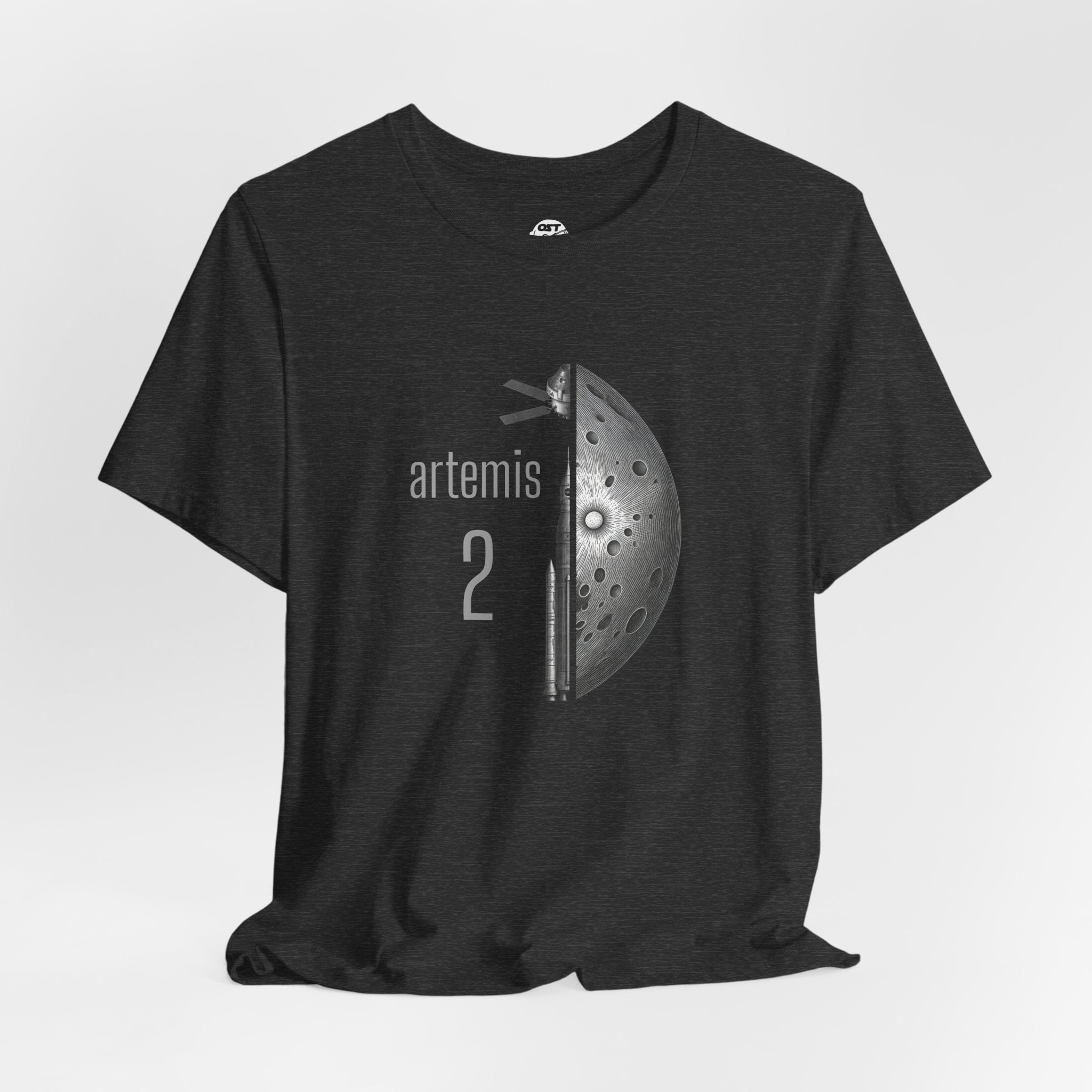 Artemis 2 Mission with Rocket, Orion & Moon T-shirt | Space Mission Vintage Graphic Tee