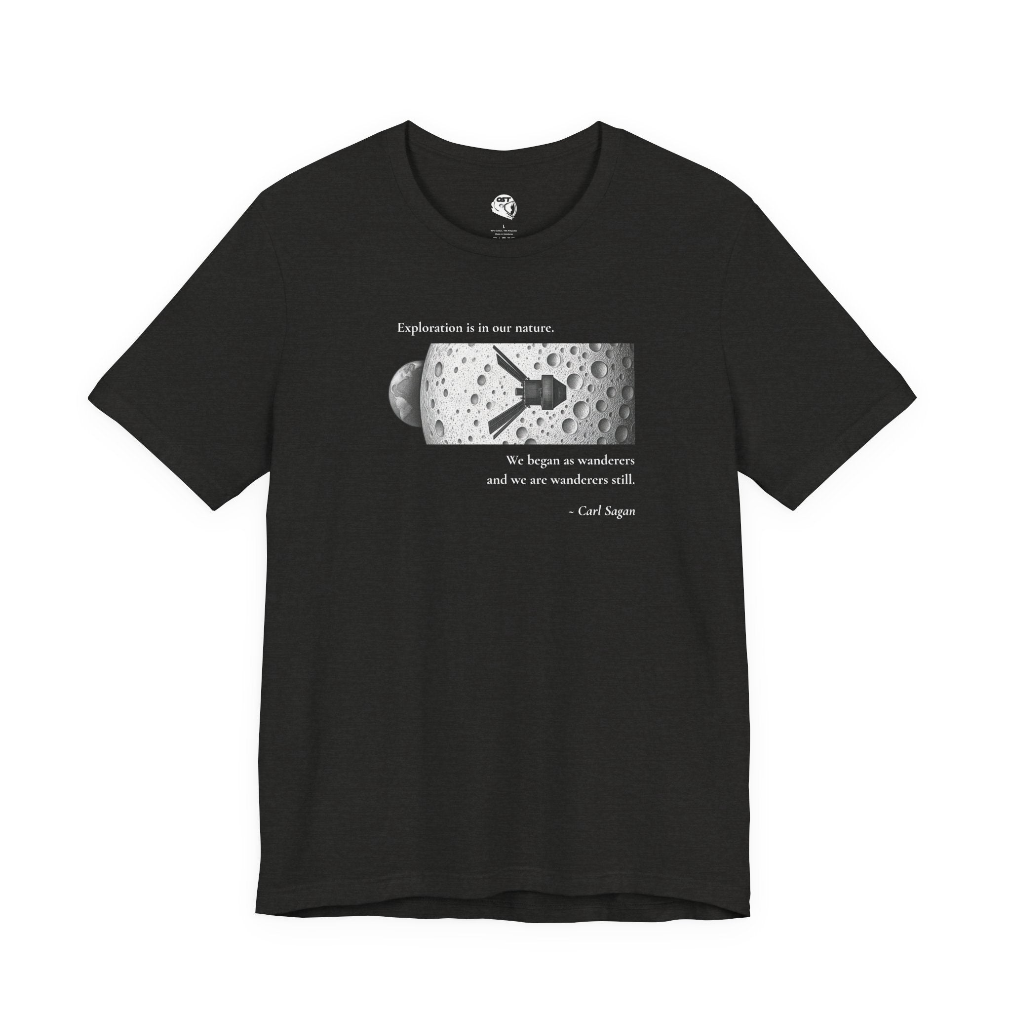 Sagan 'Exploration is in our Nature' T-shirt | Space Mission Graphic Tee
