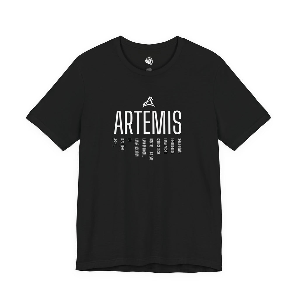 Artemis Mission Timeline T-shirt | Space Mission Graphic Tee