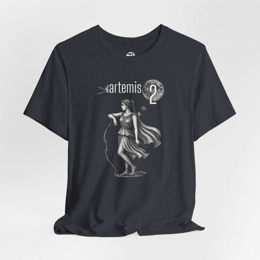 Artemis 2 Mission with Moon Goddess T-shirt | Space Mission Vintage Graphic Tee
