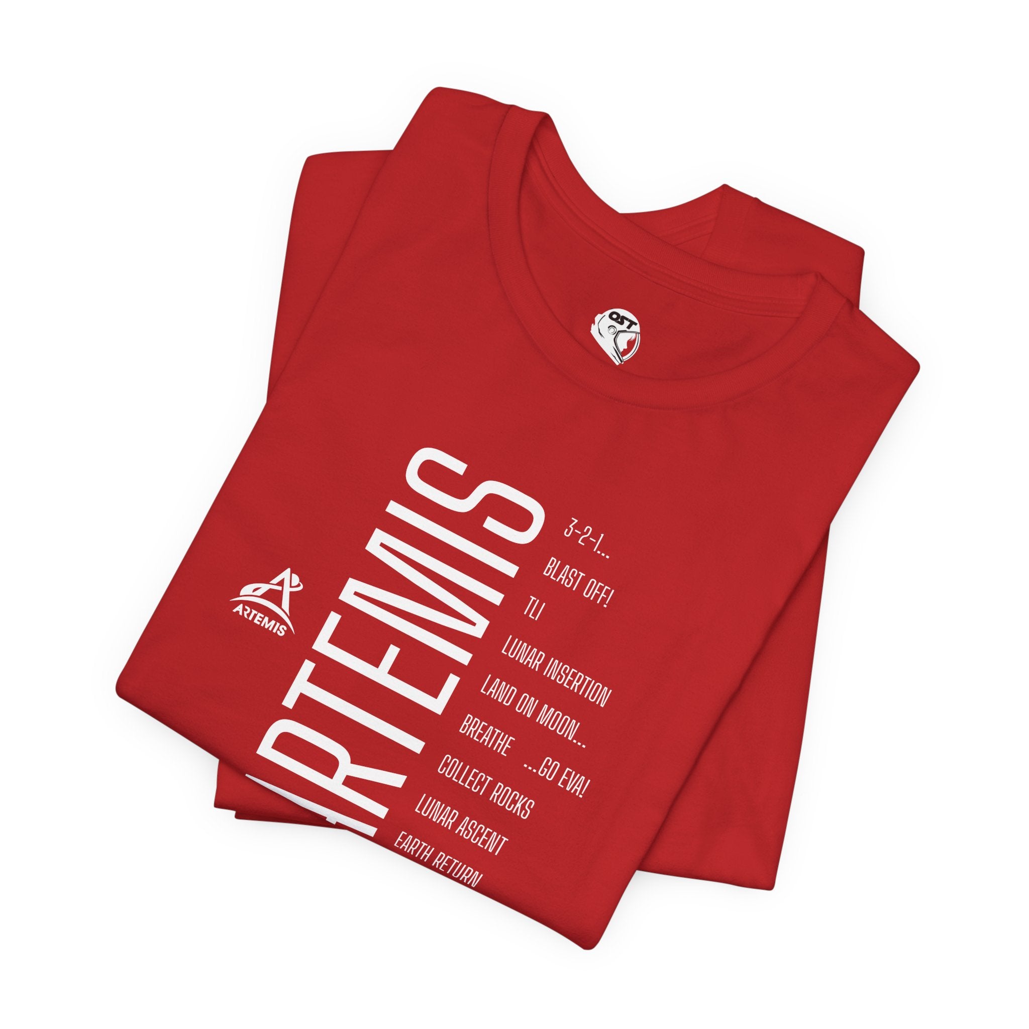 Artemis Mission Timeline T-shirt - Vertical | Space Mission Graphic Tee
