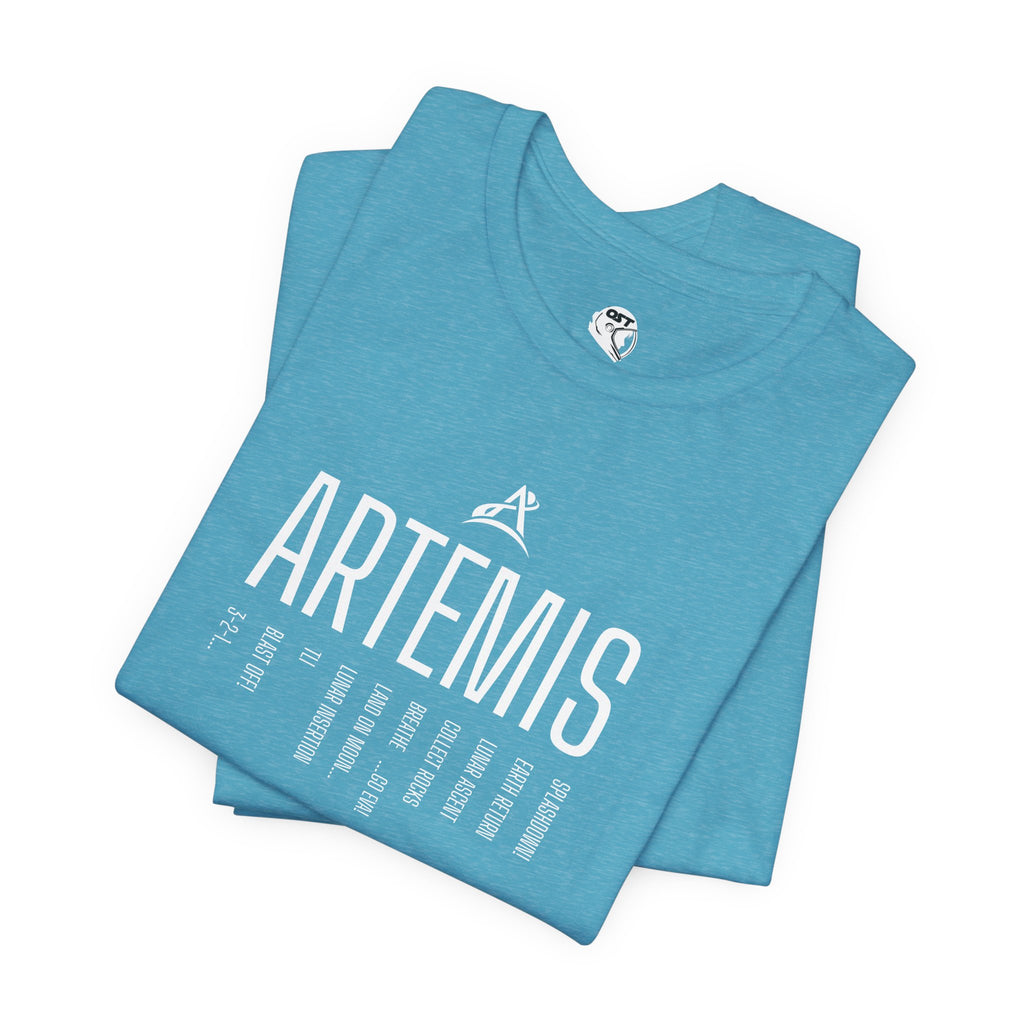 Artemis Mission Timeline T-shirt | Space Mission Graphic Tee