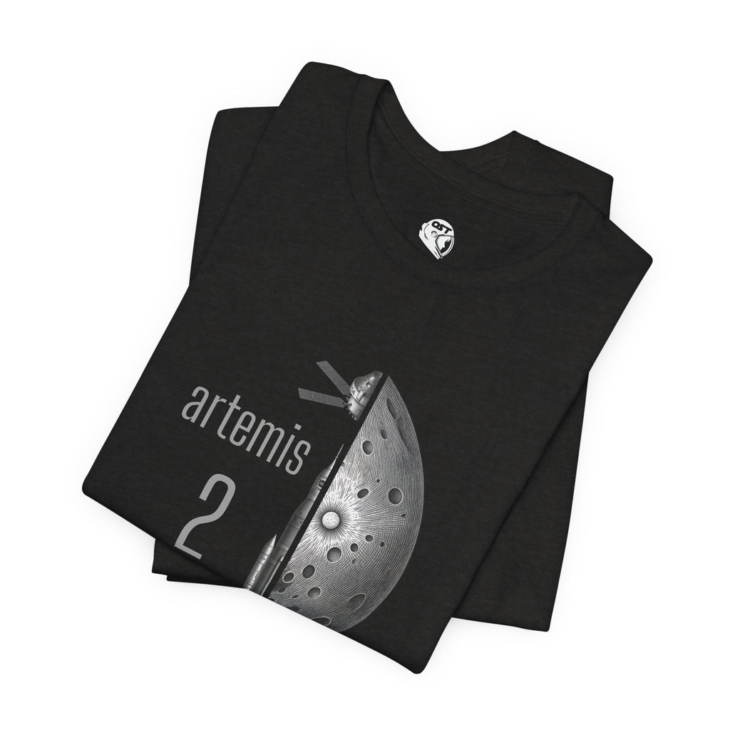 Artemis 2 Mission with Rocket, Orion & Moon T-shirt | Space Mission Vintage Graphic Tee