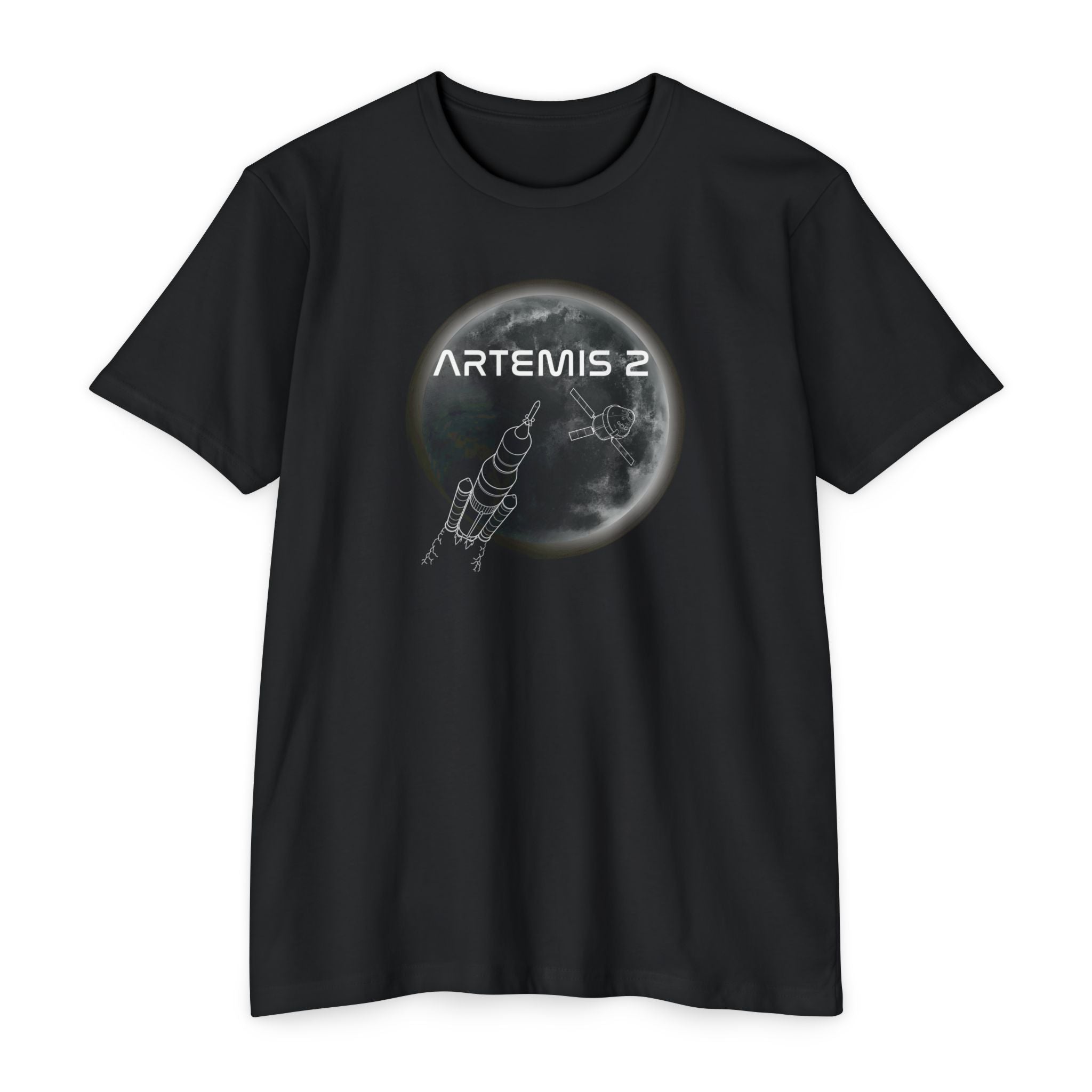 Artemis 2 Moon Rocket T-shirt | Space Mission Tee