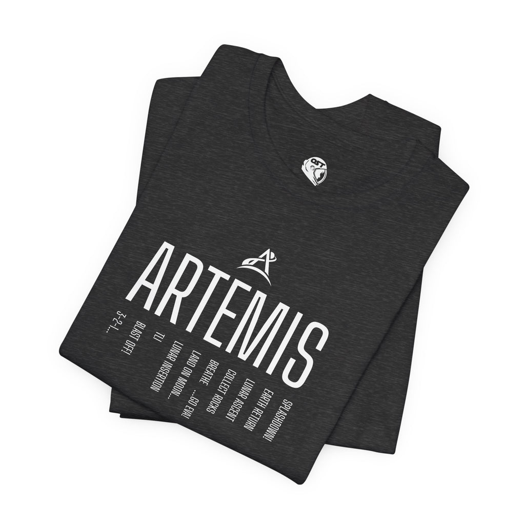 Artemis Mission Timeline T-shirt | Space Mission Graphic Tee