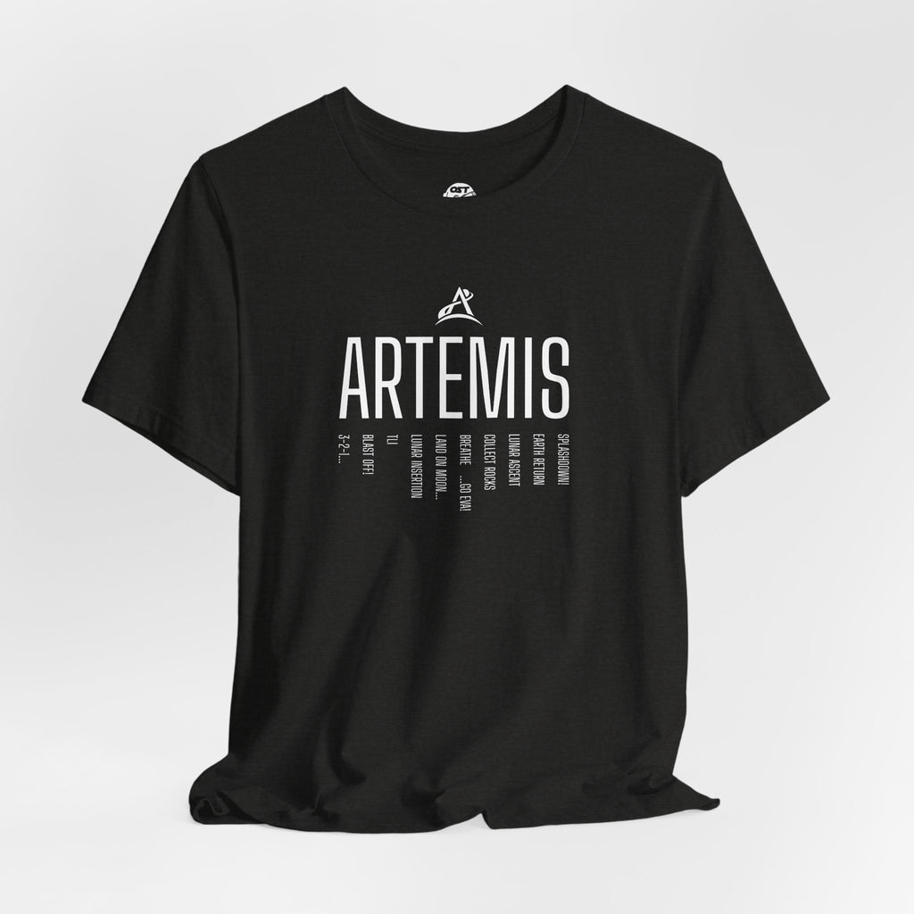 Artemis Mission Timeline T-shirt | Space Mission Graphic Tee