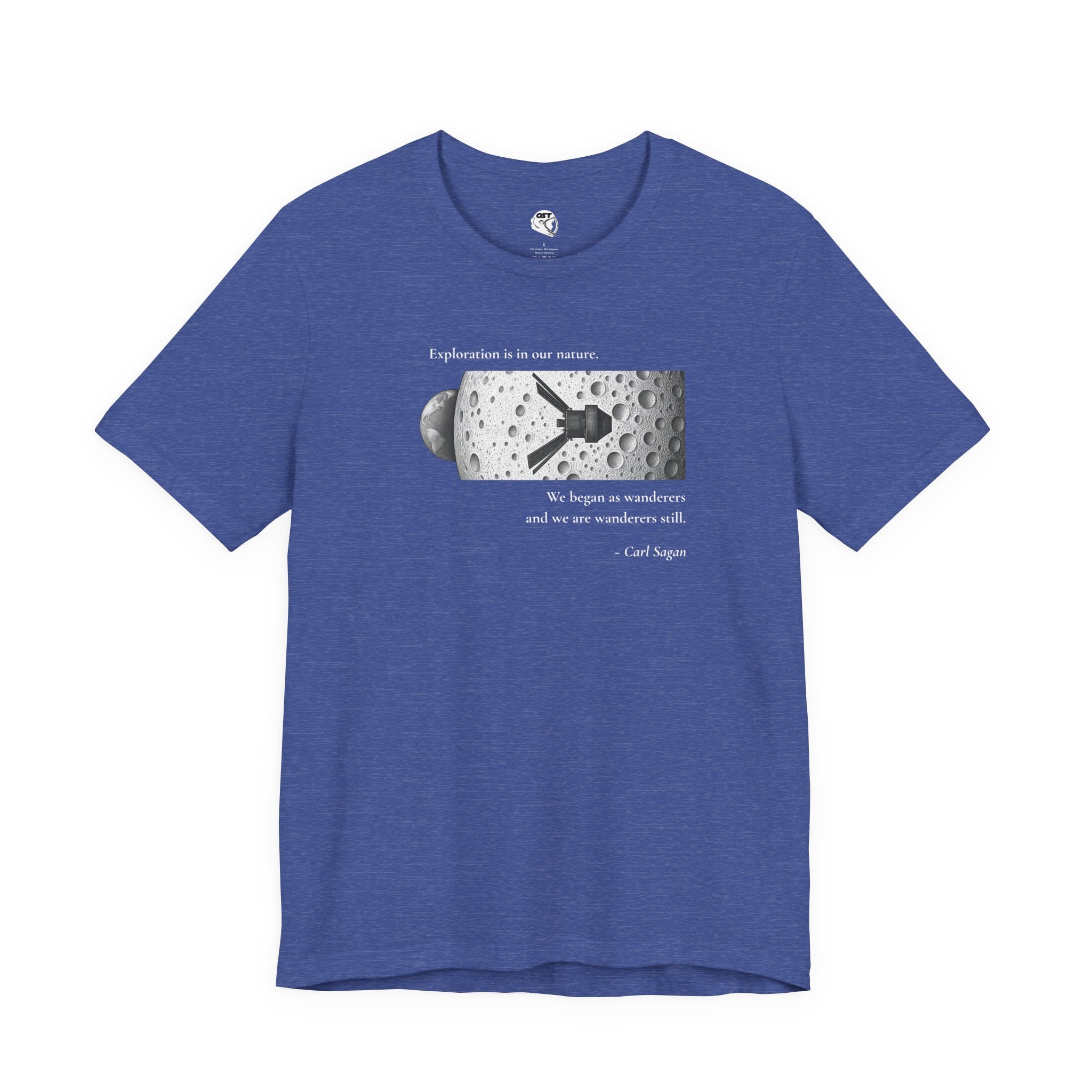 Sagan 'Exploration is in our Nature' T-shirt | Space Mission Graphic Tee