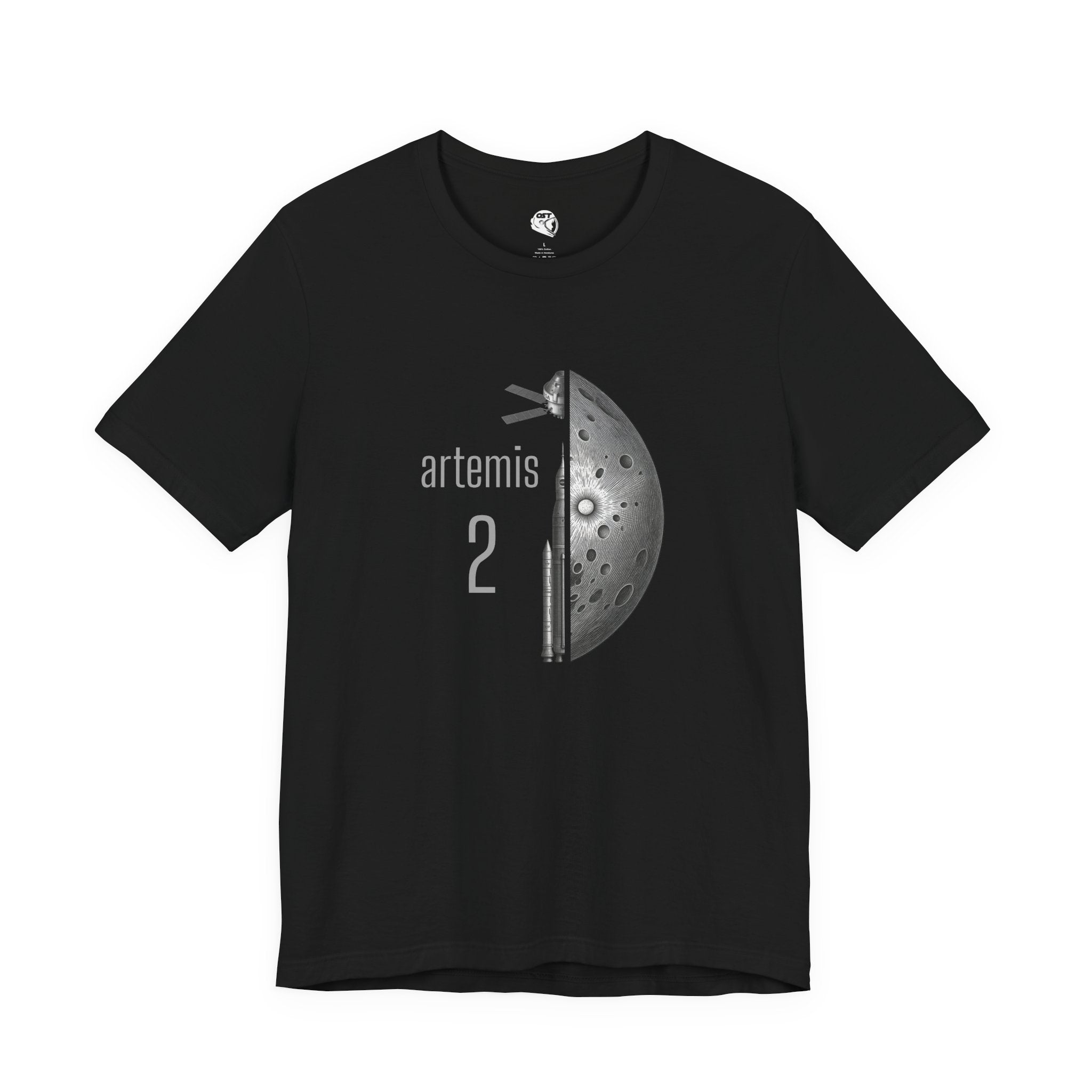 Artemis 2 Mission with Rocket, Orion & Moon T-shirt | Space Mission Vintage Graphic Tee