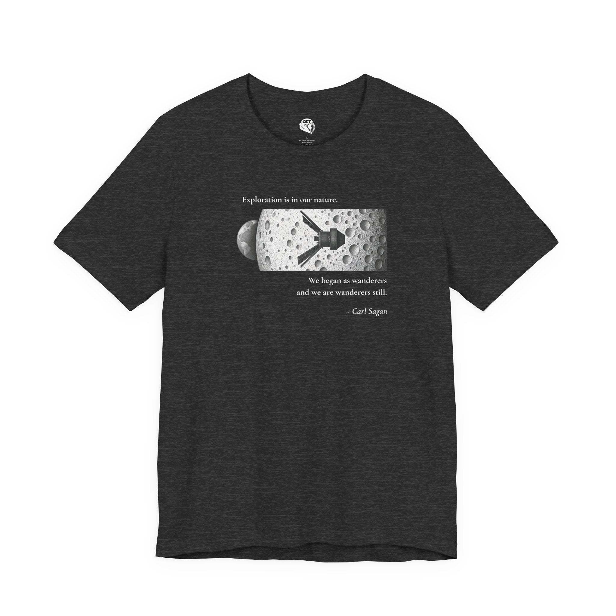 Sagan 'Exploration is in our Nature' T-shirt | Space Mission Graphic Tee