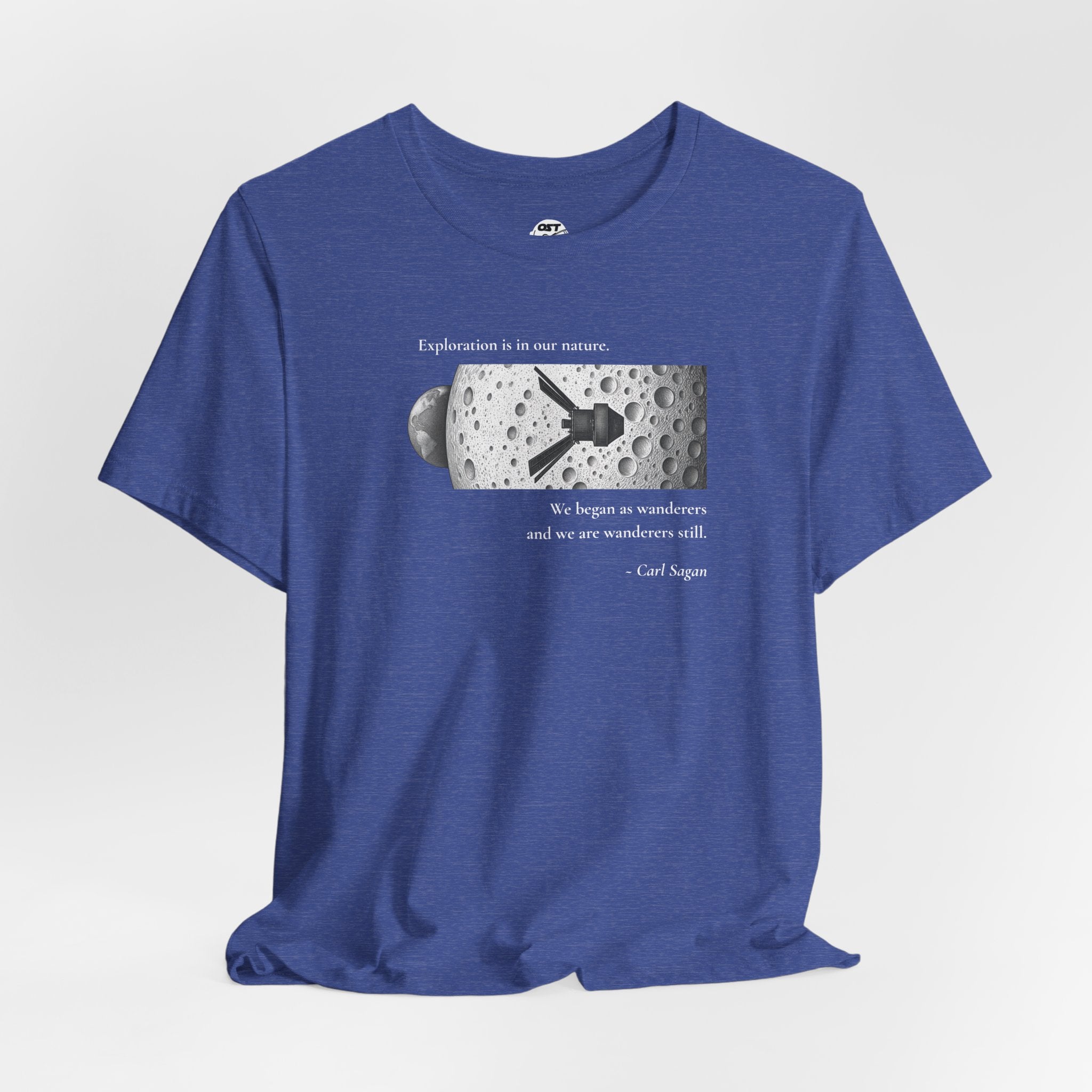 Sagan 'Exploration is in our Nature' T-shirt | Space Mission Graphic Tee