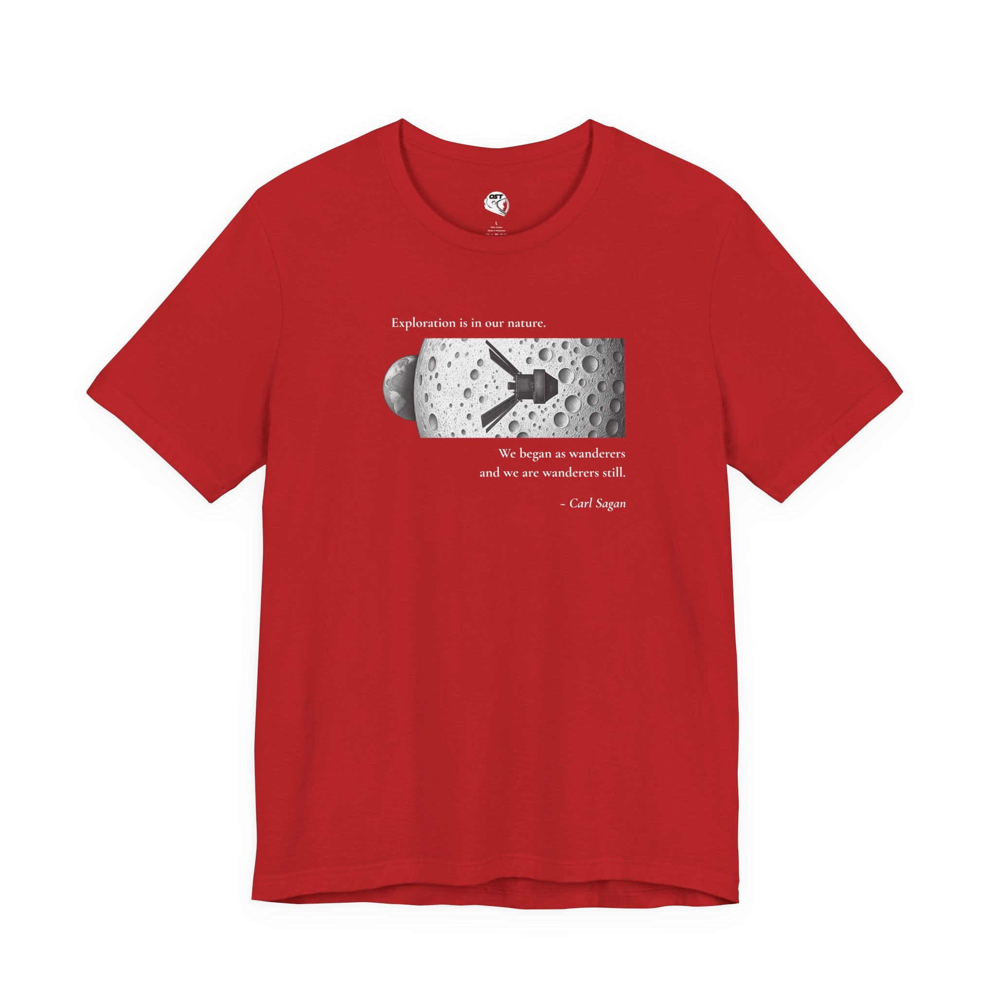 Sagan 'Exploration is in our Nature' T-shirt | Space Mission Graphic Tee