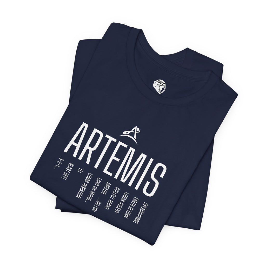 Artemis Mission Timeline T-shirt | Space Mission Graphic Tee