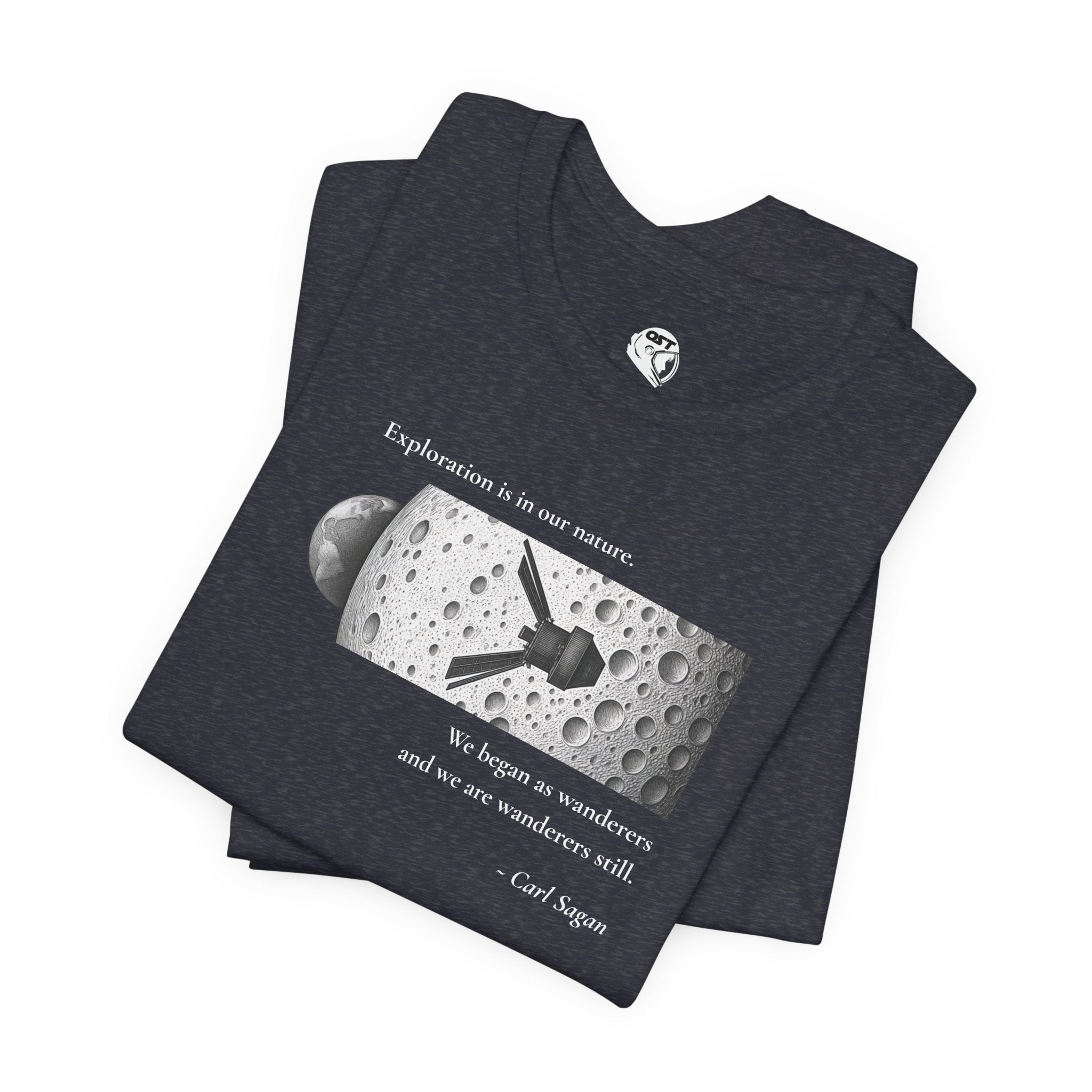 Sagan 'Exploration is in our Nature' T-shirt | Space Mission Graphic Tee
