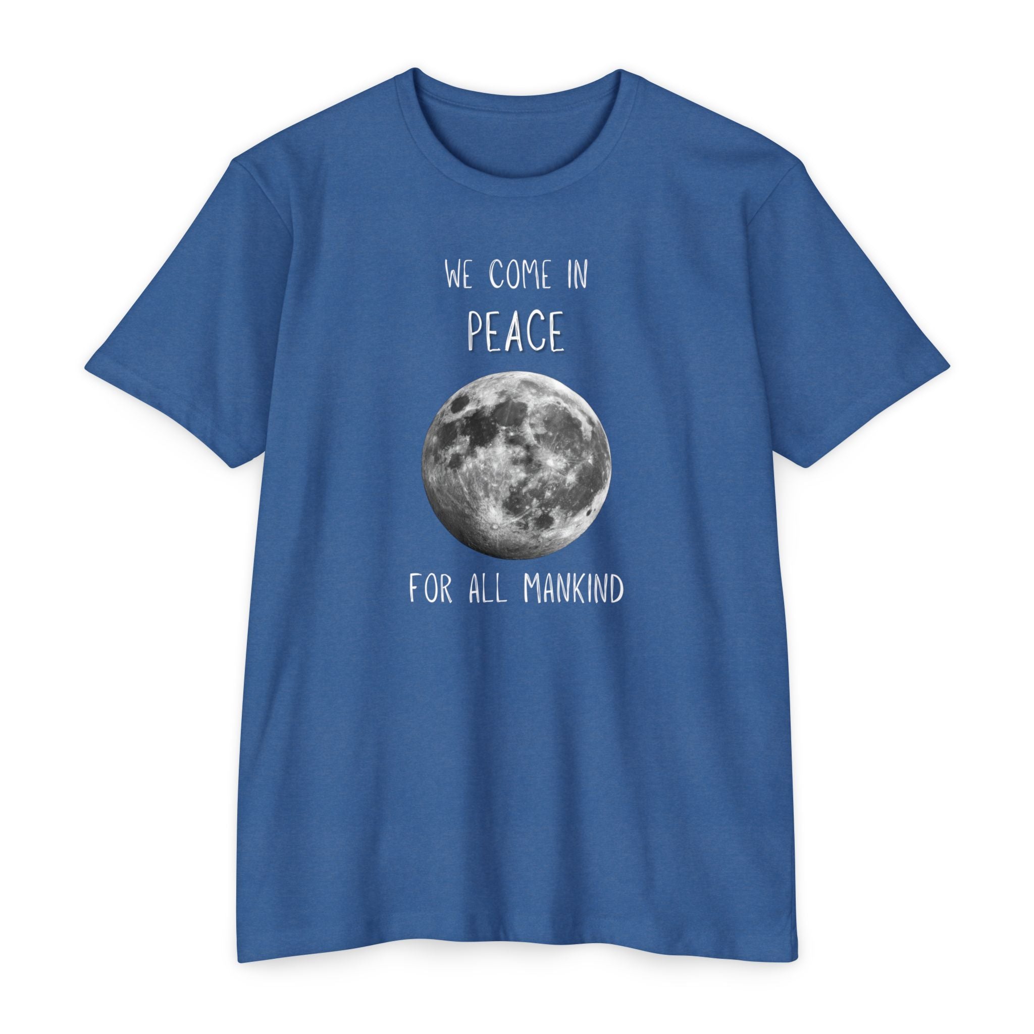 Moon 'We come in Peace' T-shirt | Lunar Graphic Tee