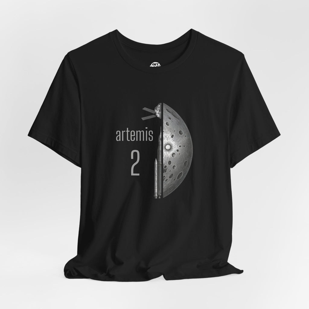 Artemis 2 Mission with Rocket, Orion & Moon T-shirt | Space Mission Vintage Graphic Tee
