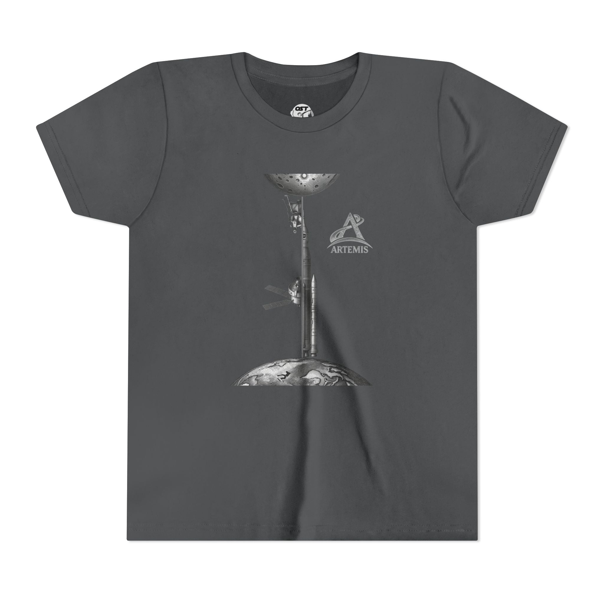 Kids Artemis Orion, Rocket & Lander | Lunar Mission Vintage Graphic Tee