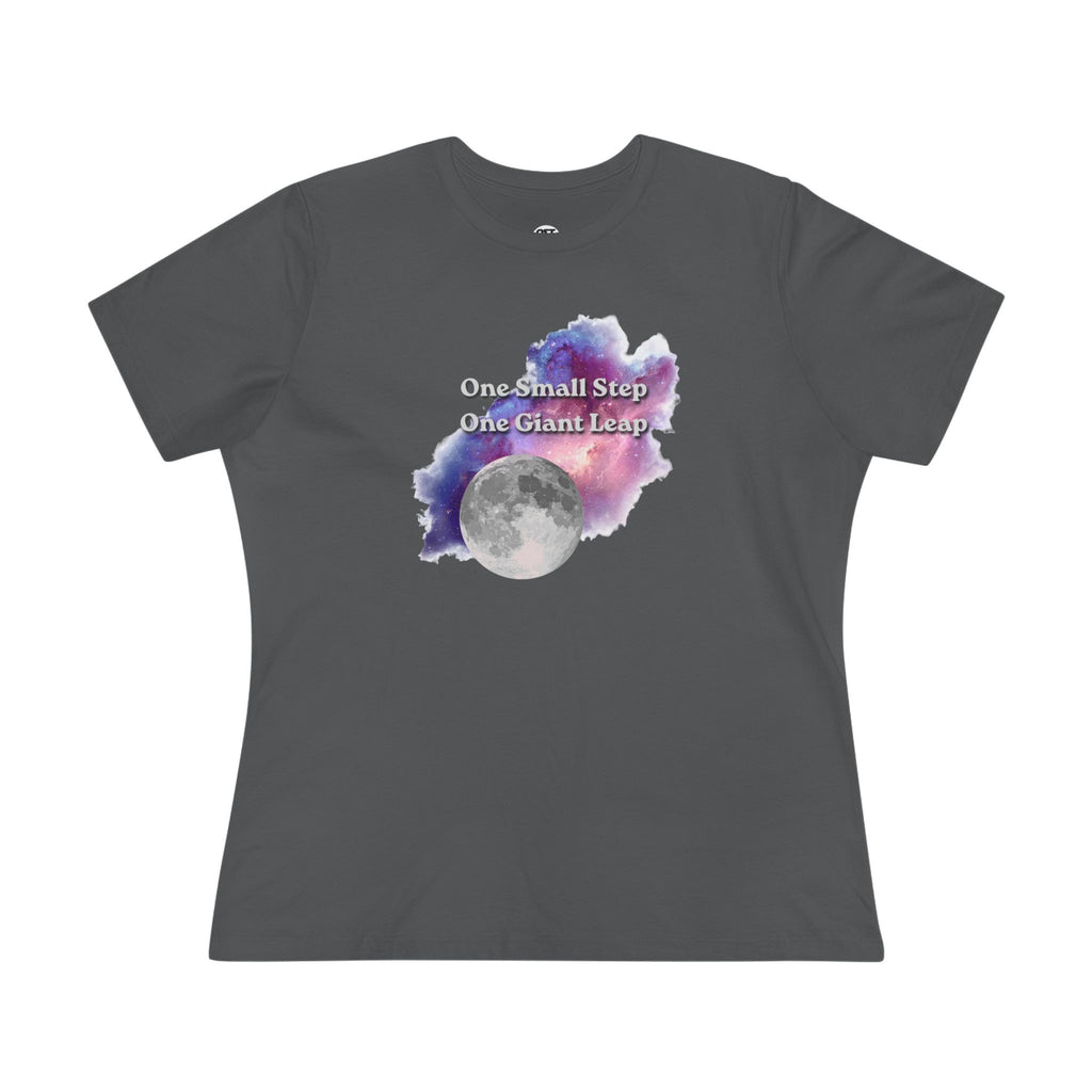 Moon Nebula 'One Small Step One Giant Leap' T-shirt | Space Graphic Tee
