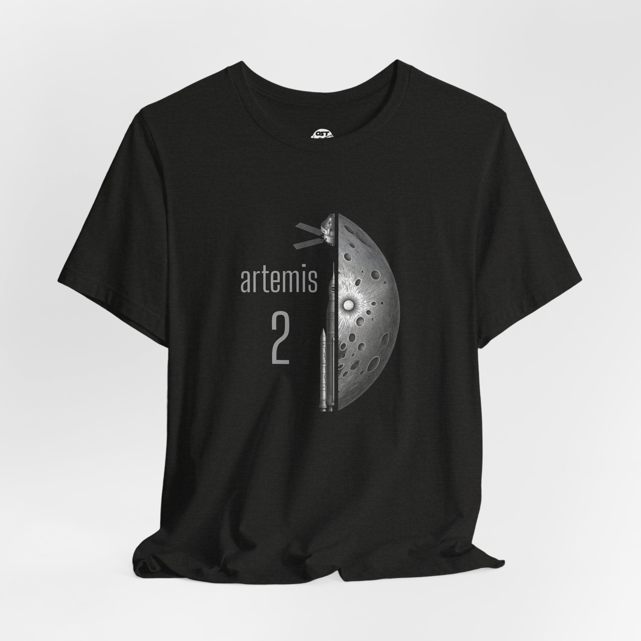 Artemis 2 Mission with Rocket, Orion & Moon T-shirt | Space Mission Vintage Graphic Tee