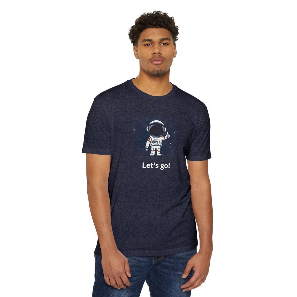 Thumbs Up Astronaut T-shirt | Cute Space Helmet Graphic Tee